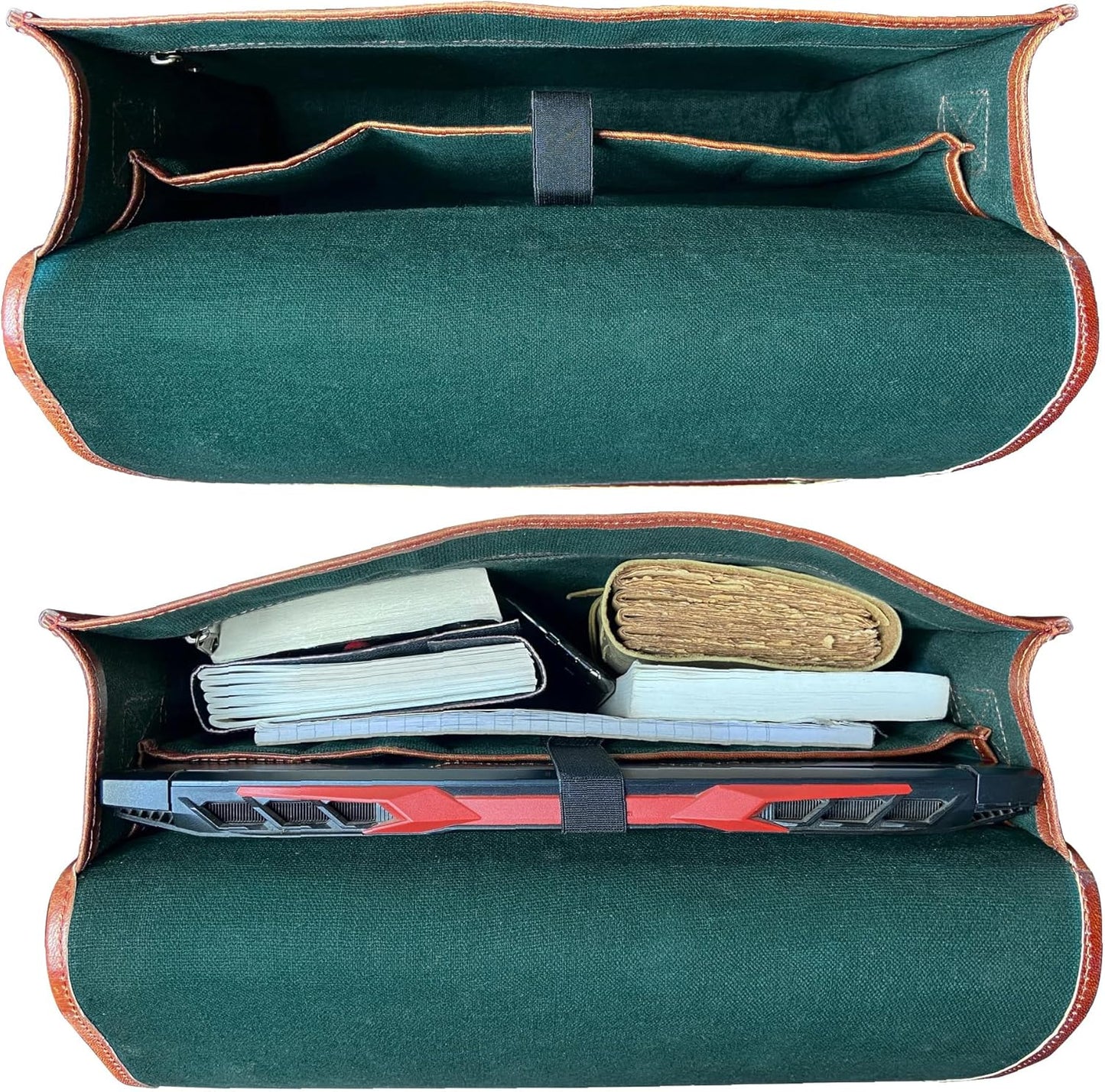 RUSTIC TOWN 15 inch Vintage Crossbody Full Grain Leather Laptop Messenger Bag