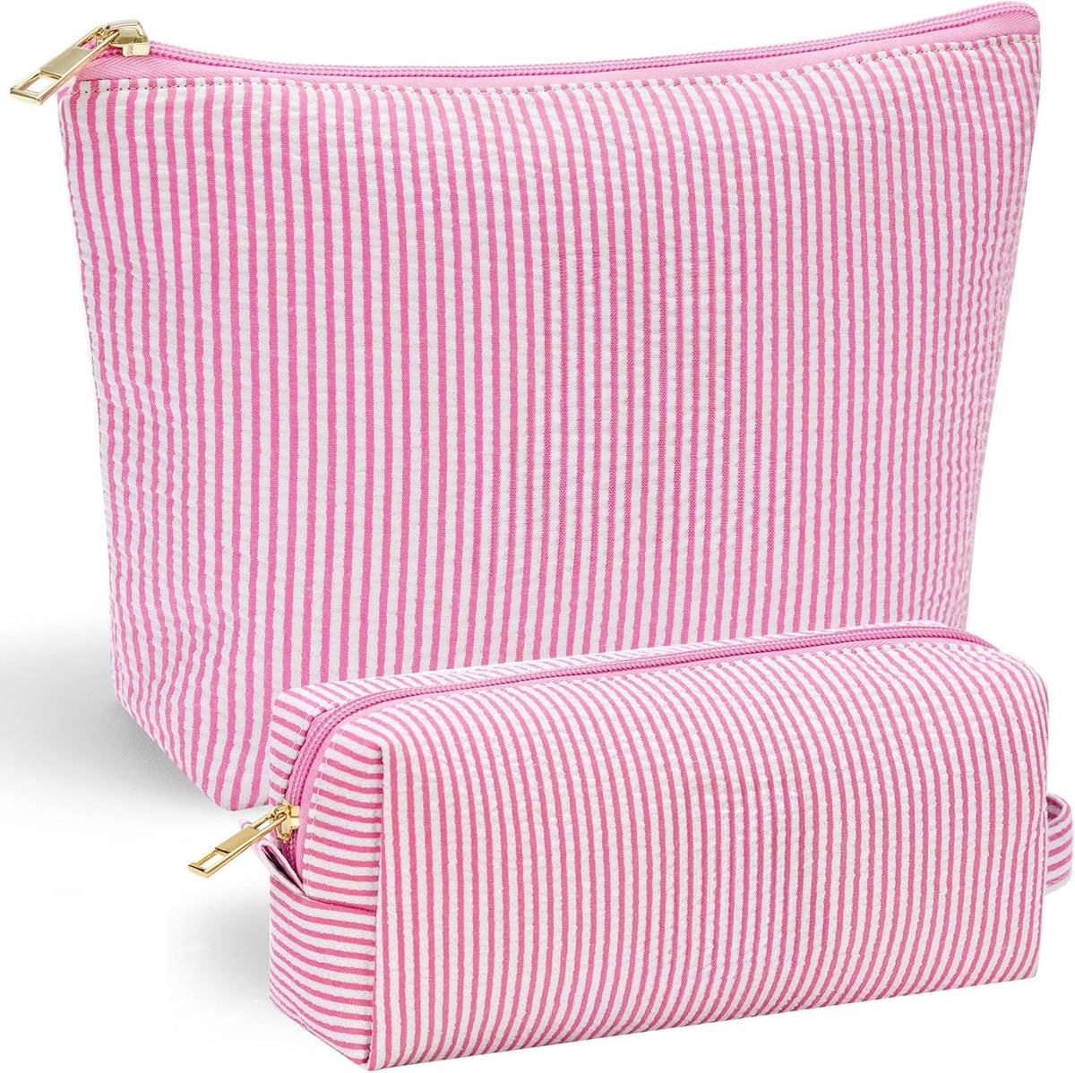 YOOLIFE Birthday Gifts for Women Girls - Personalized Initial Cute Pink Makeup Bags Cosmetic Bag