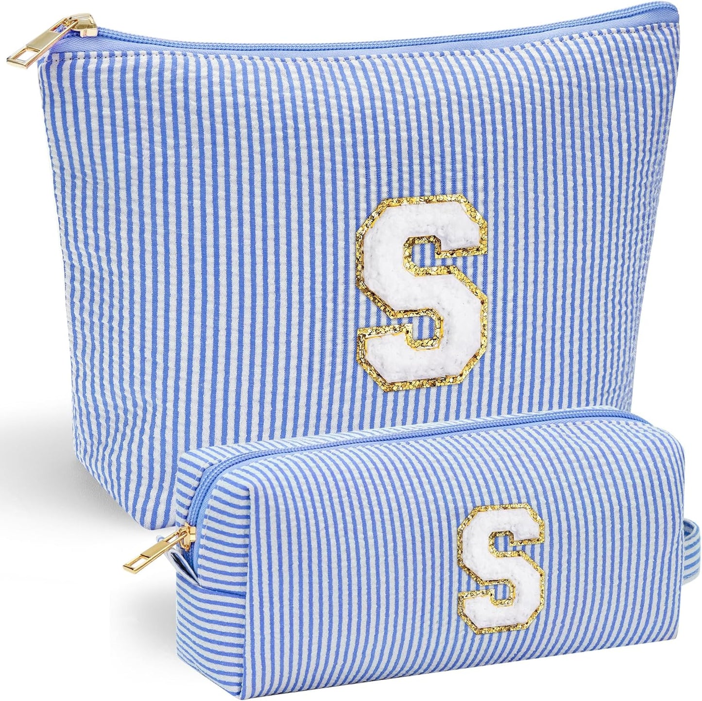 YOOLIFE Birthday Gifts for 3 4 5 6 7 8 9 10 11 12 13 Year Old Girls | Monogram Makeup Bag | Makeup
