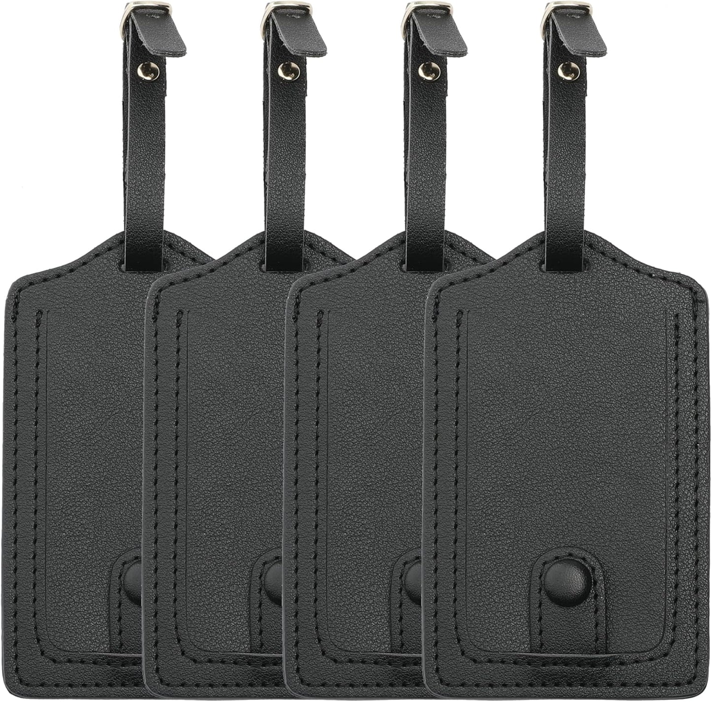 Jagucho Leather Luggage Tags for Men Women-Luggage Tags for Suitcases-Baggage Bag Tag Suitcase Labels ID Tags with Full Back Privacy Cover for Carnival Cruise Ships, Travel Tags