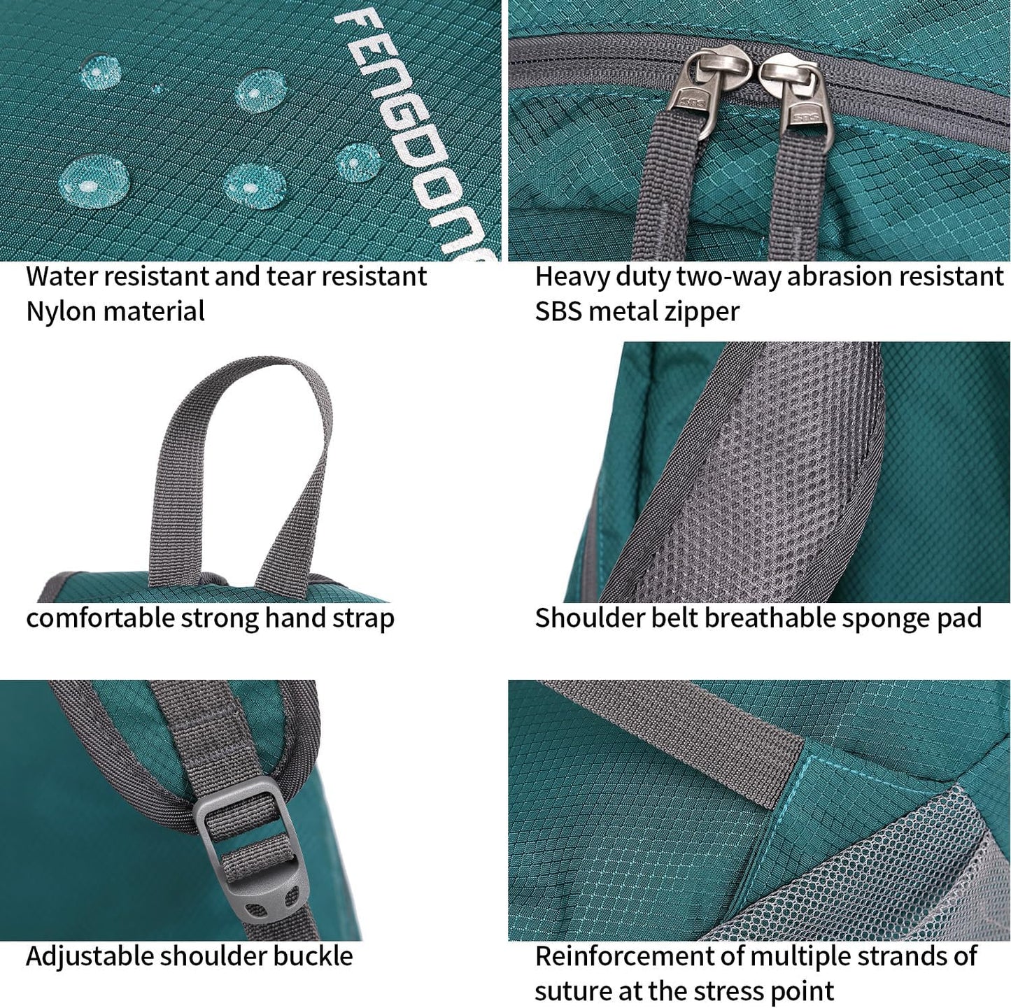 FENGDONG 35L Lightweight Foldable Waterproof Packable Travel Small Hiking Backpack Daypack for men women