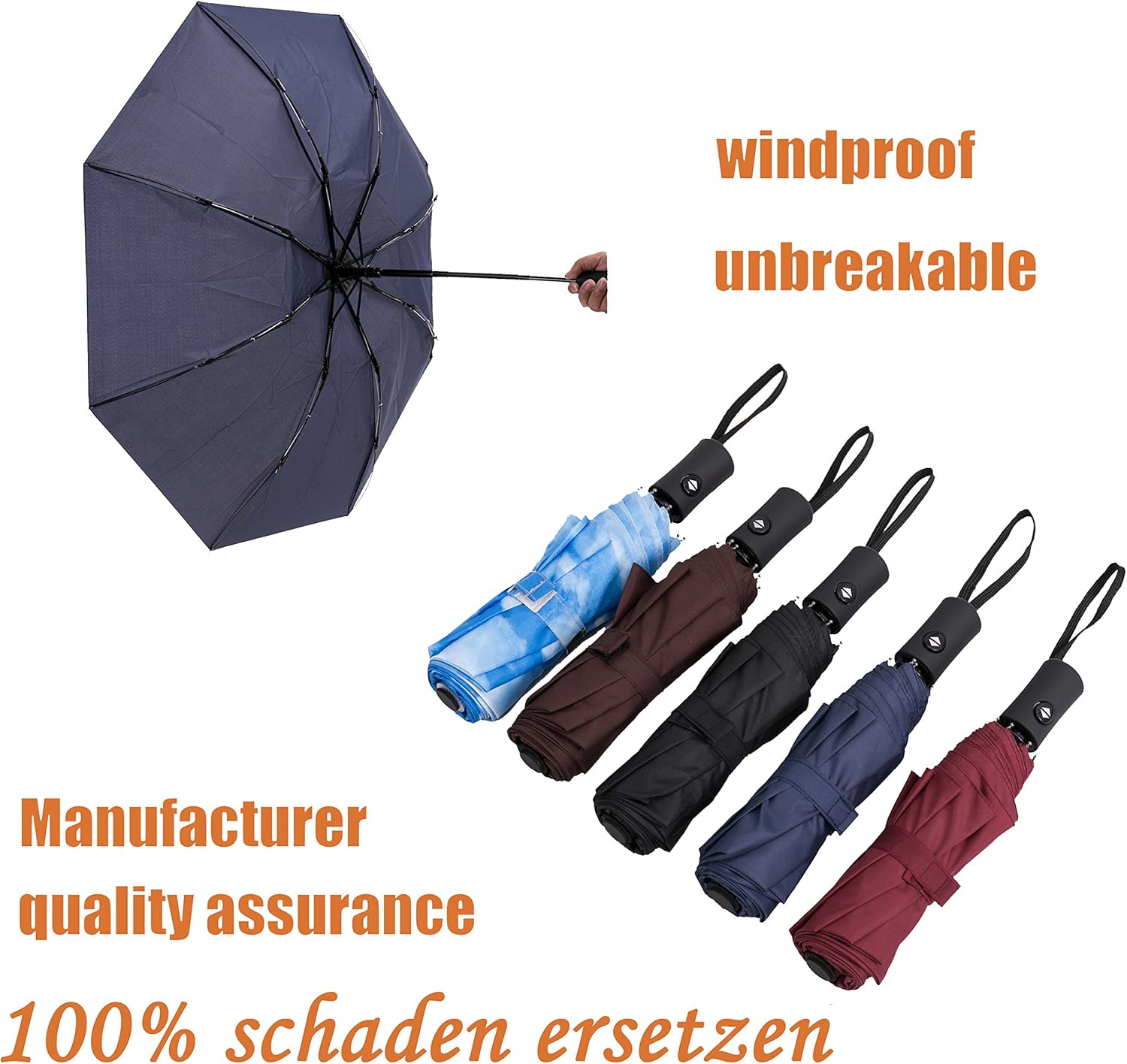 SY COMPACT Travel Umbrella Windproof Automatic Umbrellas Small Compact UV Sun Protection Factory