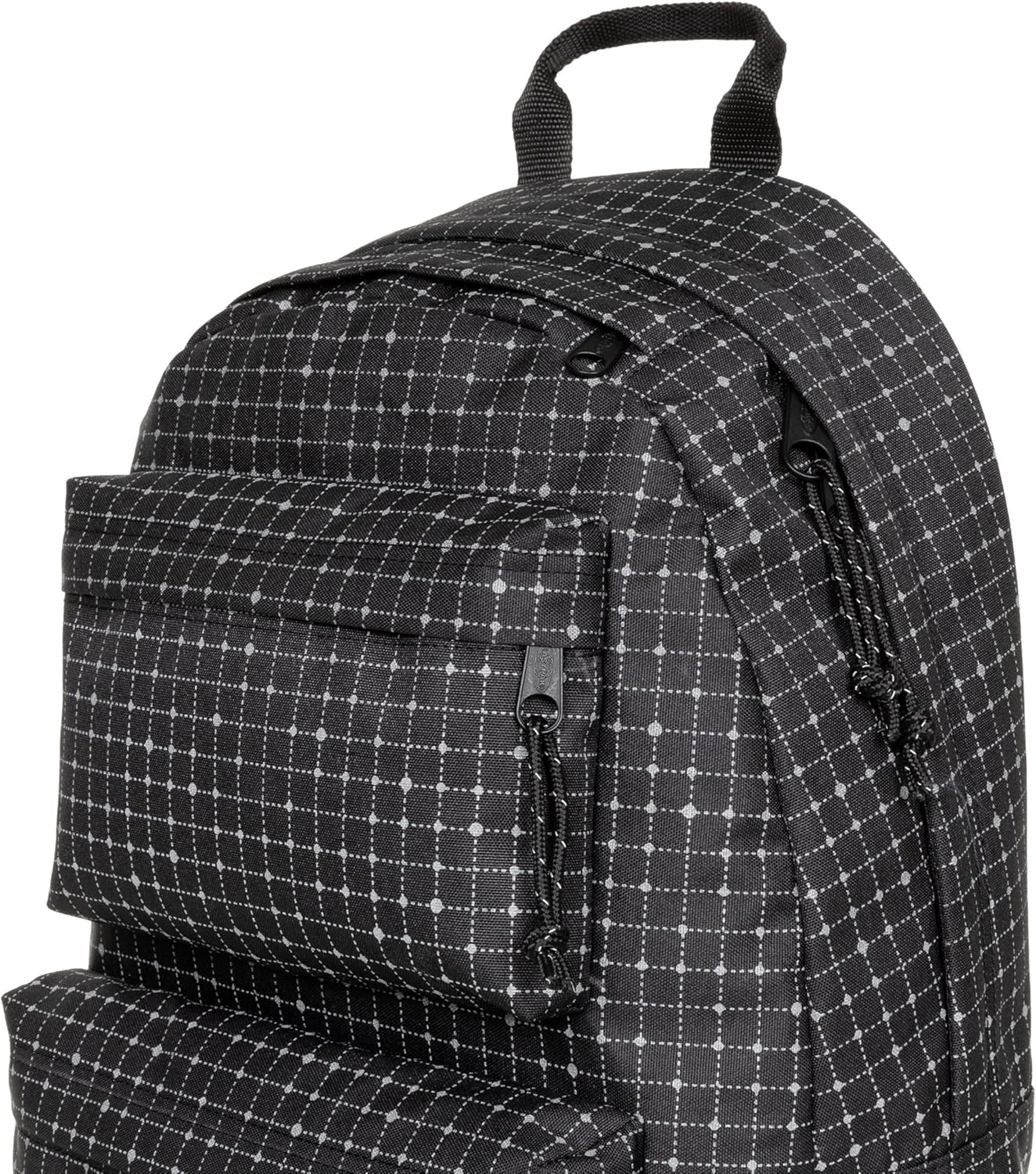 EASTPAK Padded Double – 24L Squared Backpack with Dual Front Pockets, 13” Laptop Sleeve, Bottle Holder & Padded Straps, Refleks Space Black