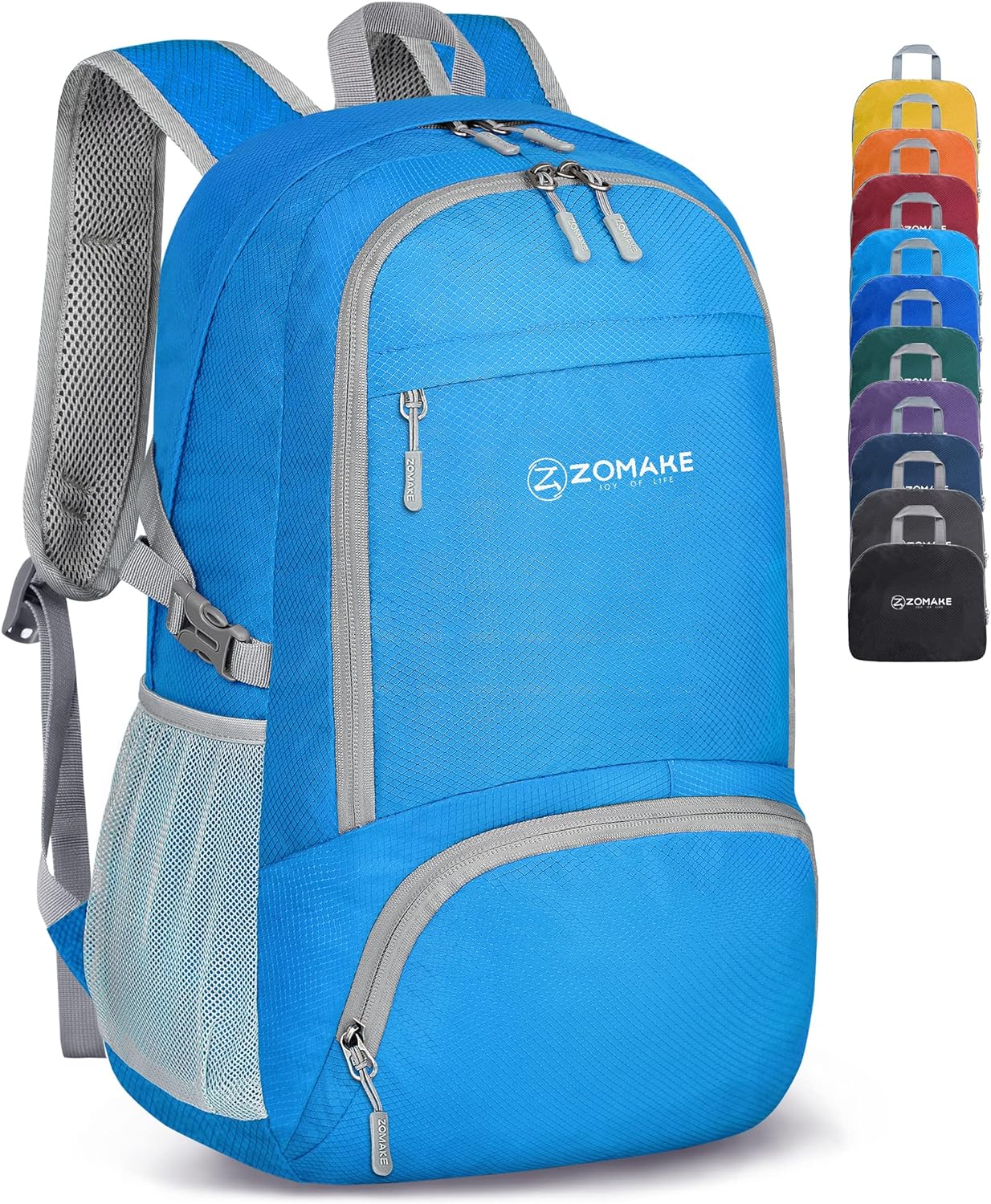 ZOMAKE Lightweight Packable Backpack 30L, Foldable Hiking Backpacks Water Resistant Compact Folding