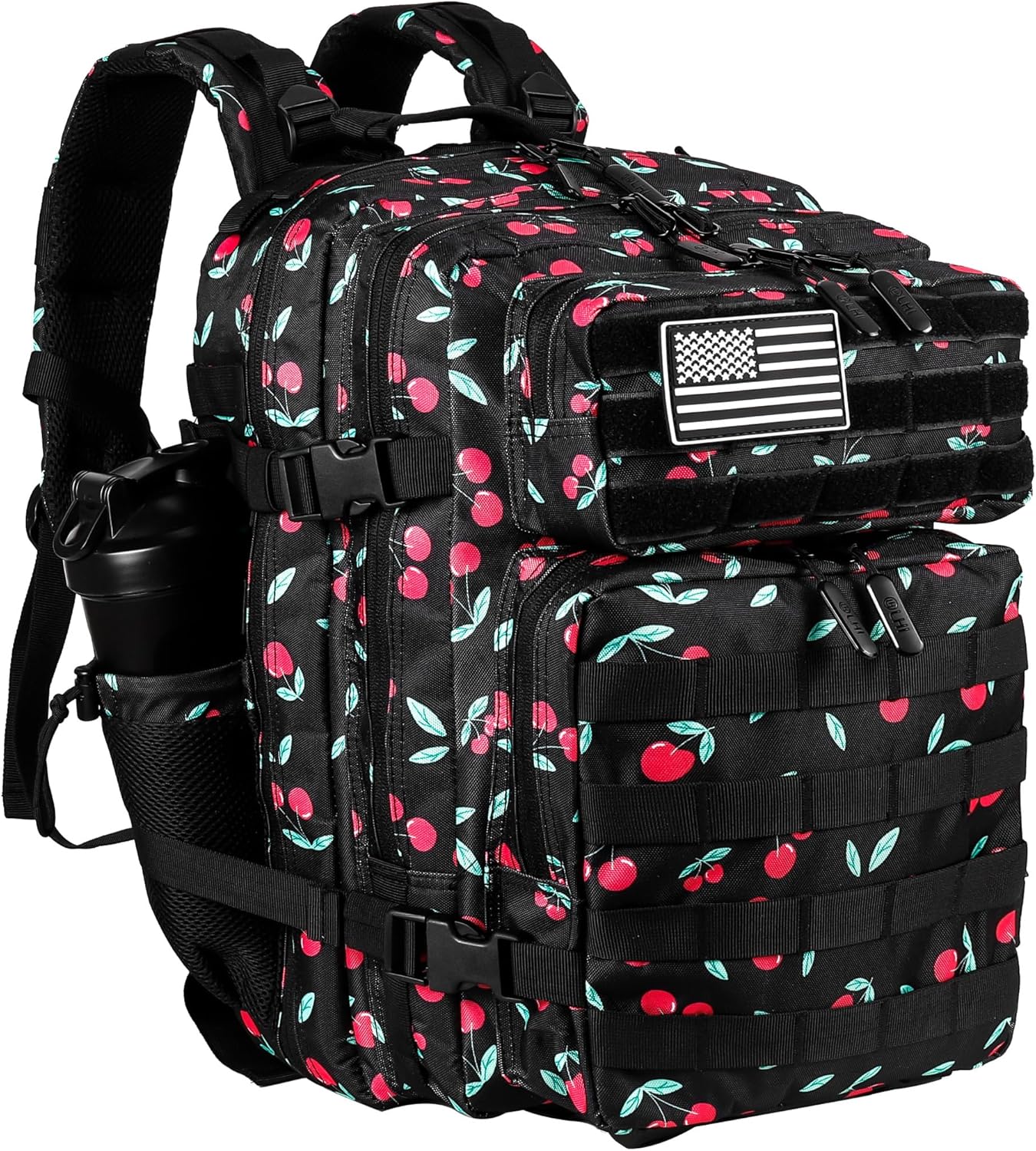 LHI Tactical Military Backpack for Men and Women 25L/35L Army Assault Pack Bag Small Rucksack with Bottle Holder