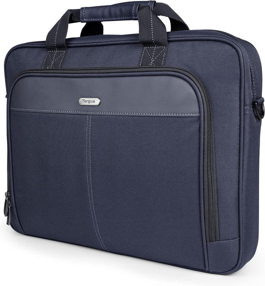 Targus Classic Slim Laptop Bag - Ergonomic Briefcase and Messenger Bag - Spacious Foam Padded for Laptops and Under