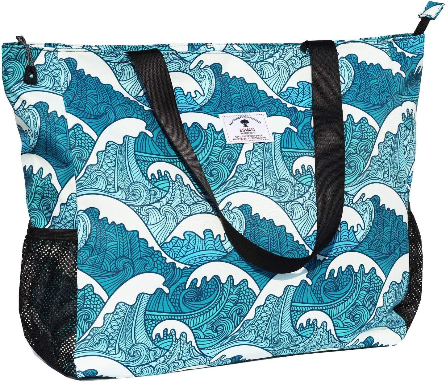 LARGE BEACH BAG Water Resistant Lightweight 20 inch Women Oversize Tote Bag for Gym Beach Travel