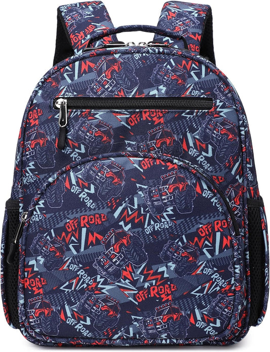 abshoo Cute Mini Toddler Backpacks for Boys Little Kids Bookbag Preschool backpack (Cars Navy Blue)
