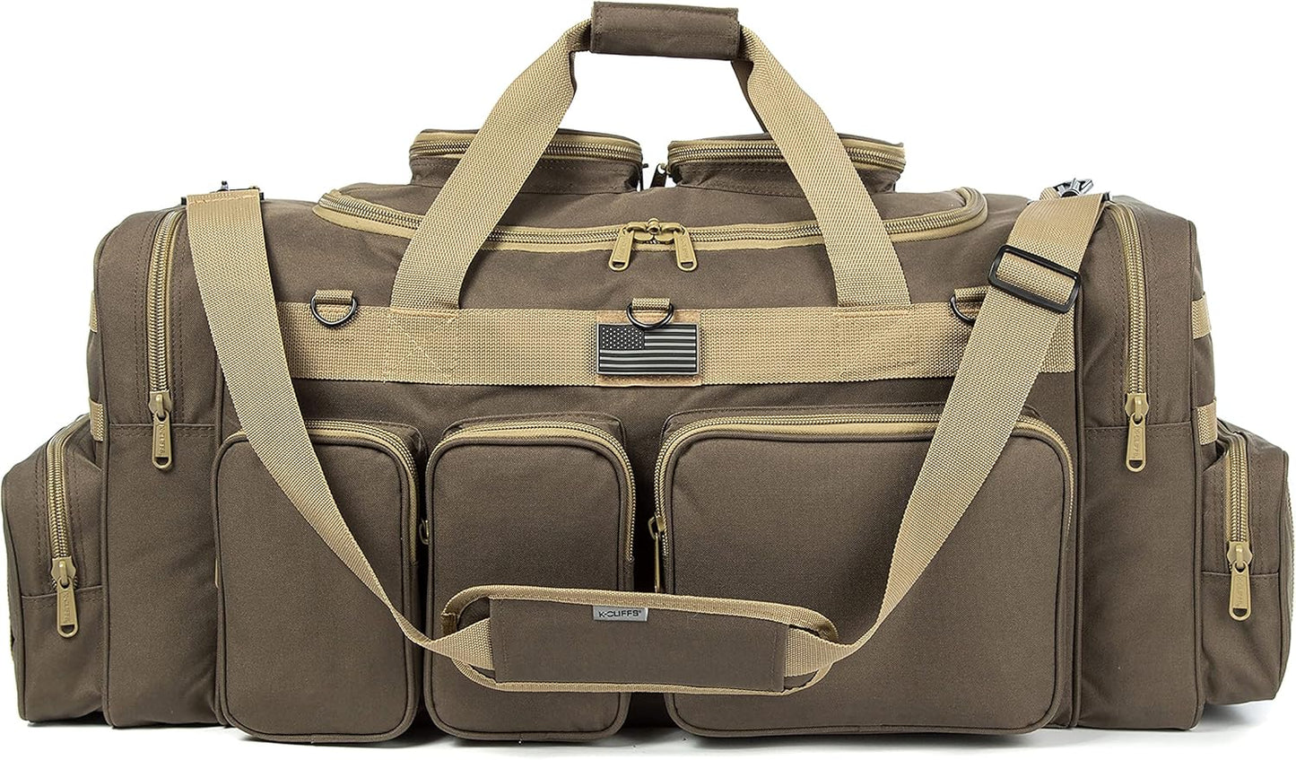 K-Cliffs Tactical Range Duffel Heavy Duty Large Gear Duffle Durable Quality Travel Sports Gym