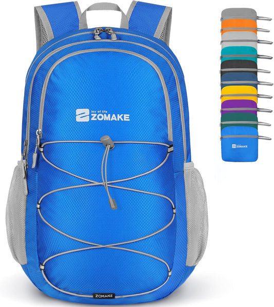ZOMAKE Lightweight Packable Backpack 28L, Foldable Backpacks Water Resistant Collapsible Day Bag Light Daypack for Hiking