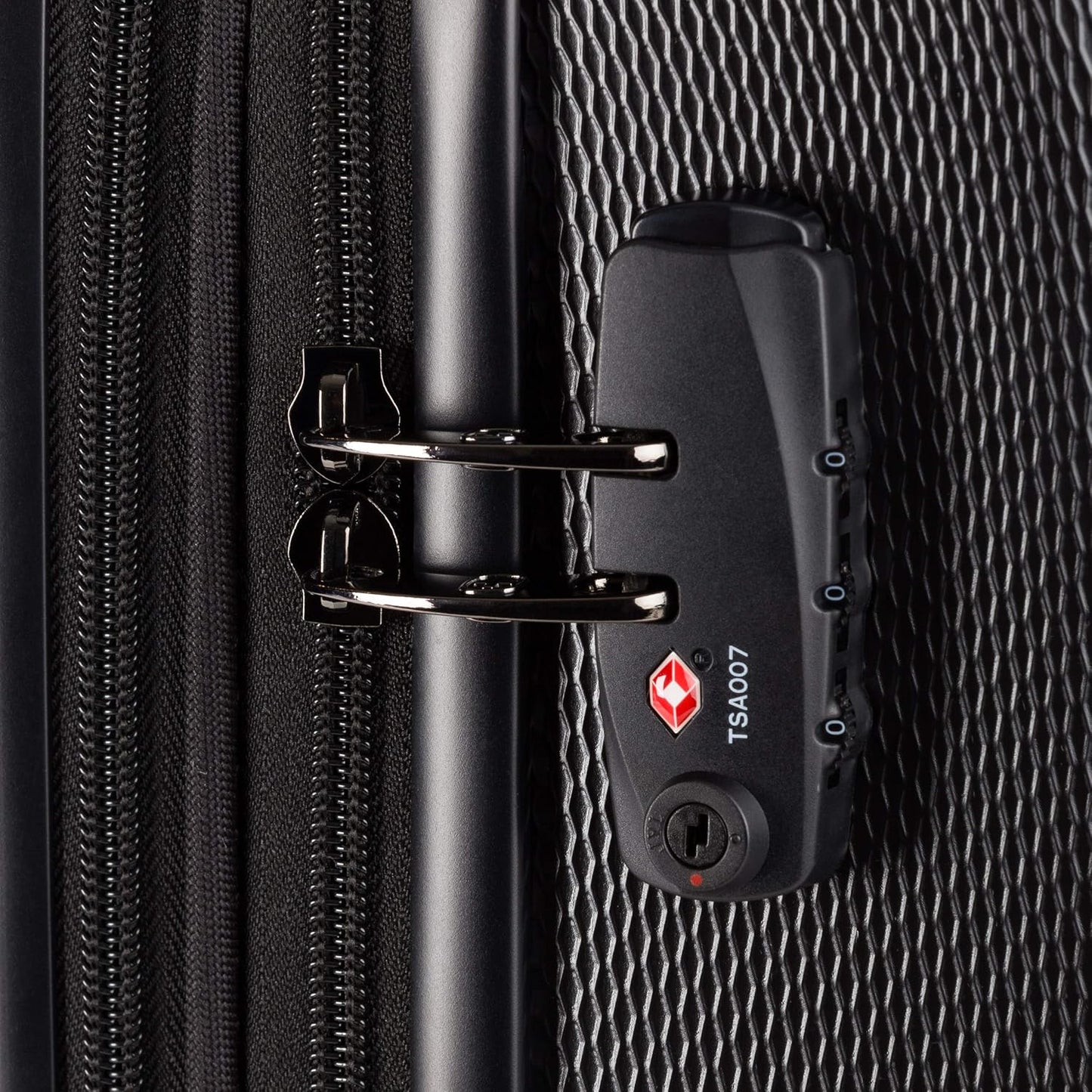 SwissGear 7272 Energie Expandable Hardside Luggage with Spinner Wheels and TSA Lock, Black, Carry-On 19-Inch