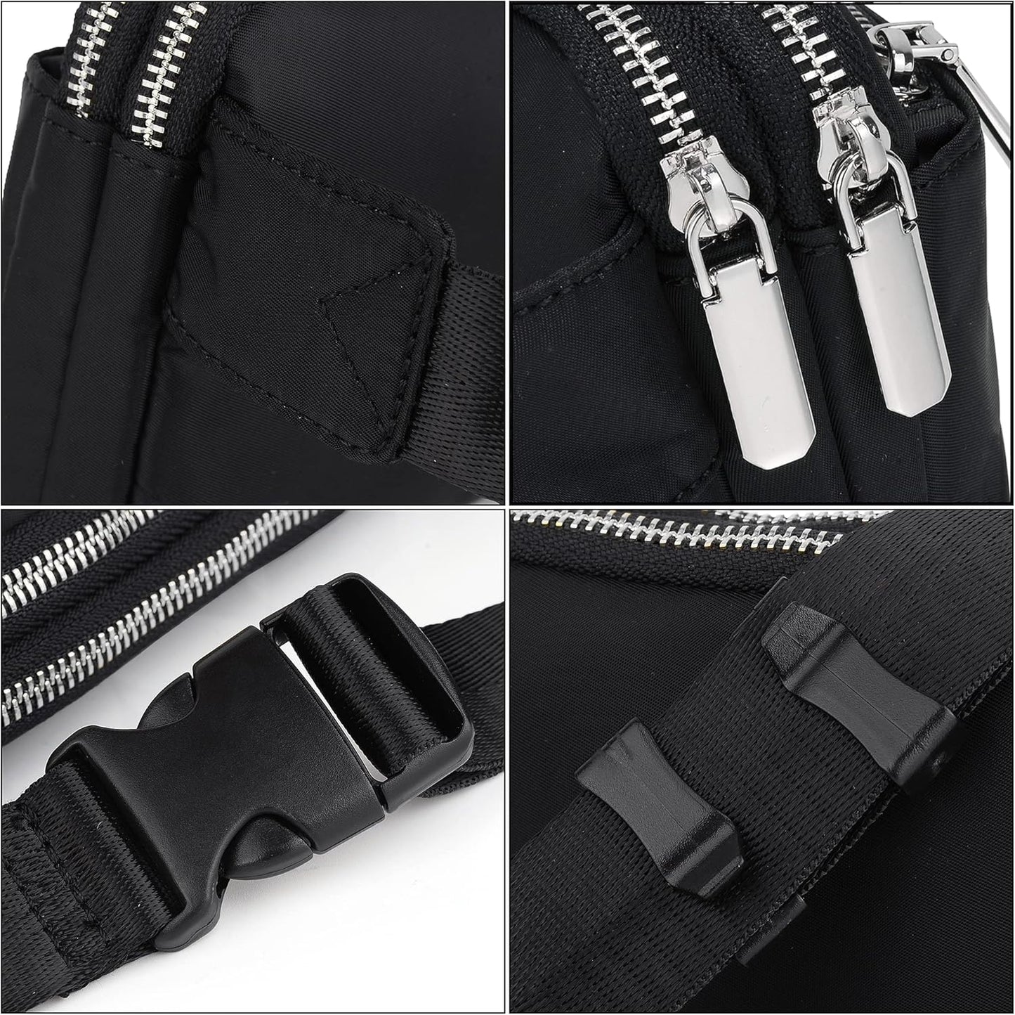 UTO Fanny Pack for Women Crossbody Trendy Fashion Belt Purse Chest Waist Hip Bumbag for Outdoor Shopping Travel Hiking