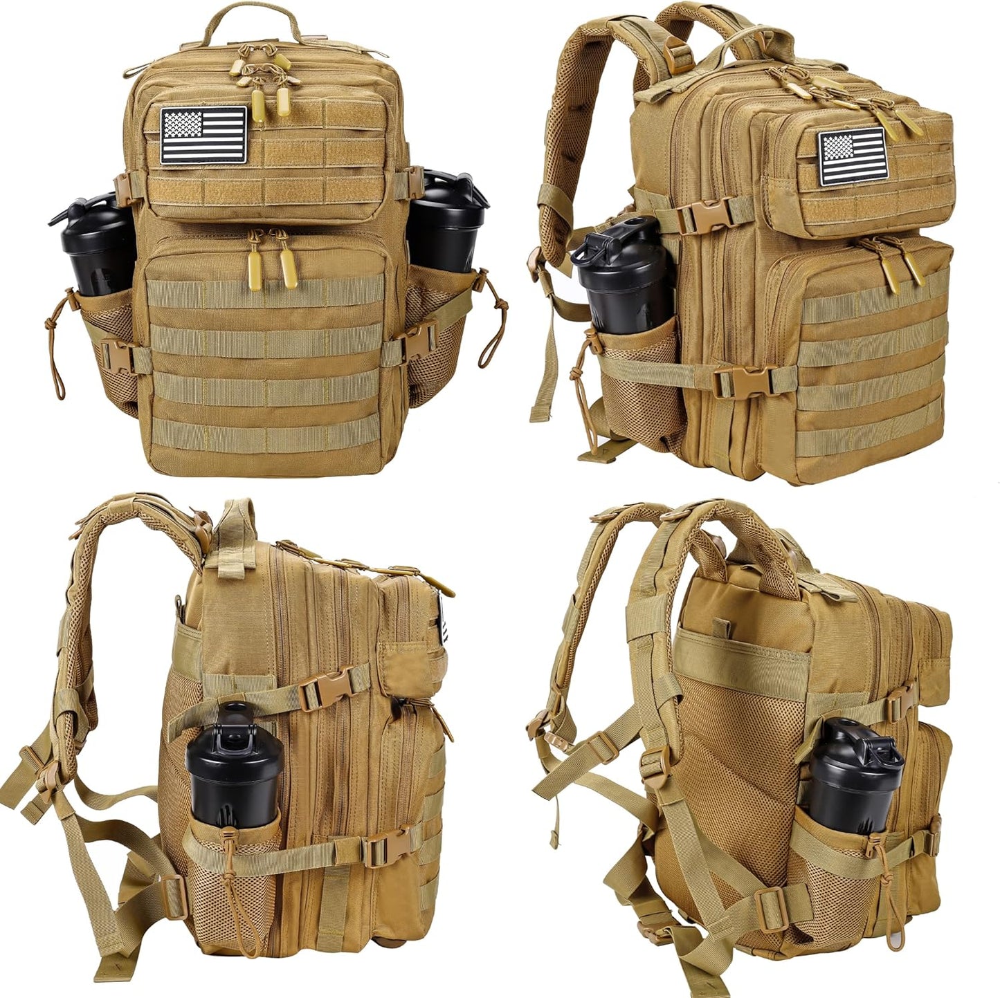 LHI Tactical Military Backpack for Men and Women 25L/35L Army Assault Pack Bag Small Rucksack with