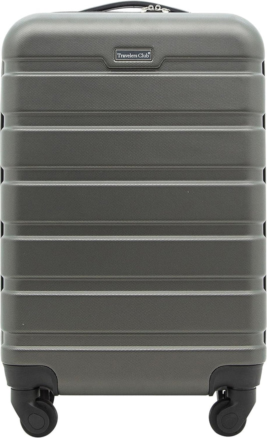 Travelers Club Harper Luggage, Charcoal, 22-Inch Carry-On