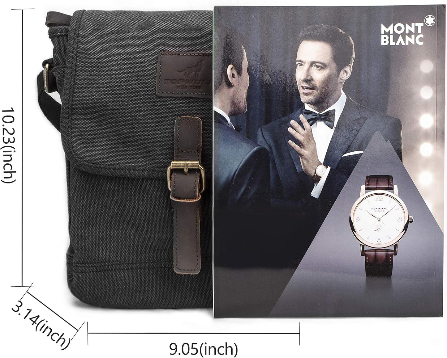 Canvas Messenger Bag Small Crossbody Bag Casual Travel Working Tools Bag Shoulder Bag Hold Phone