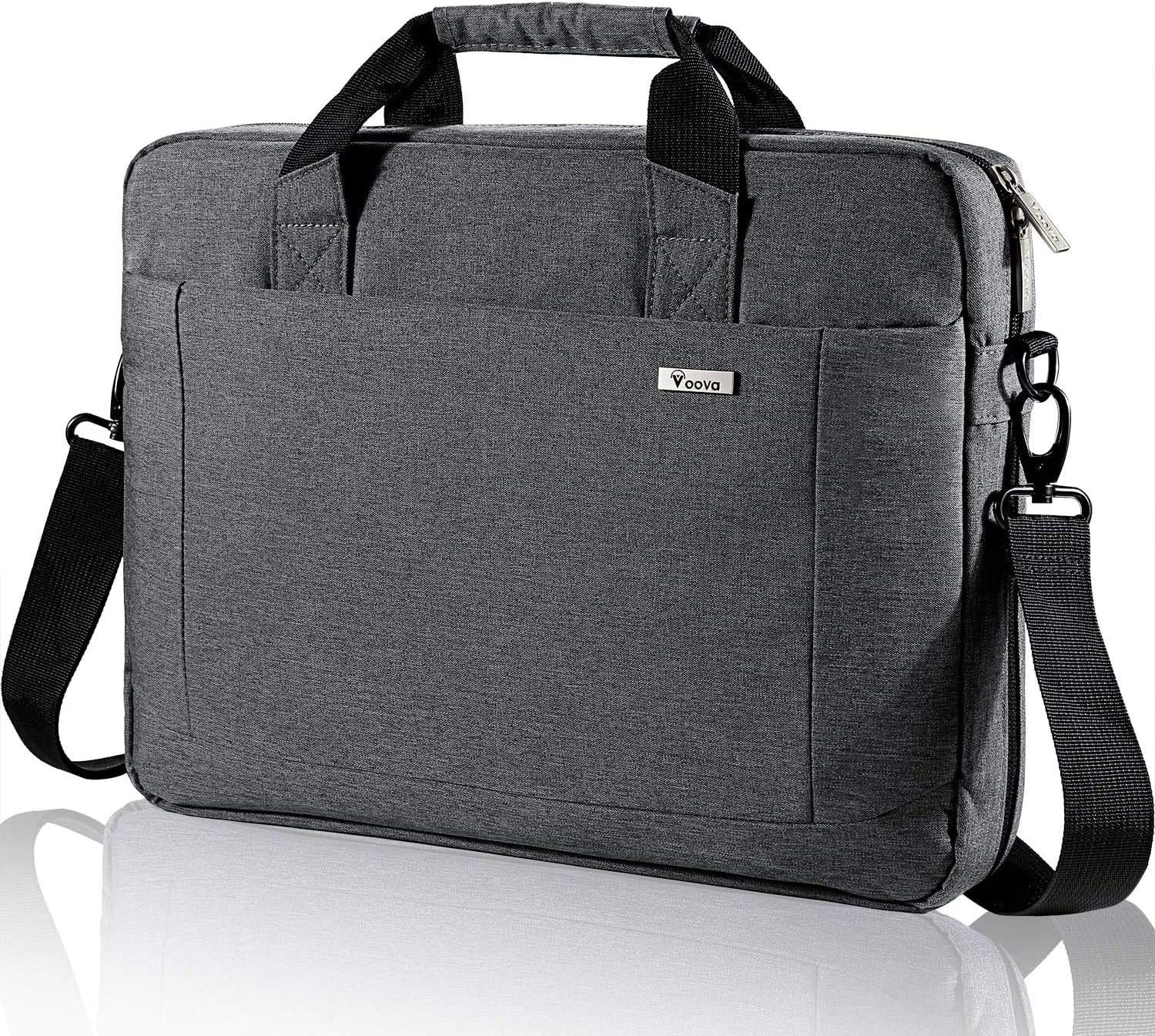 Voova Laptop Bag Case 17 17.3 Inch Computer Sleeve Messenger Bag with Shoulder Strap Expandable