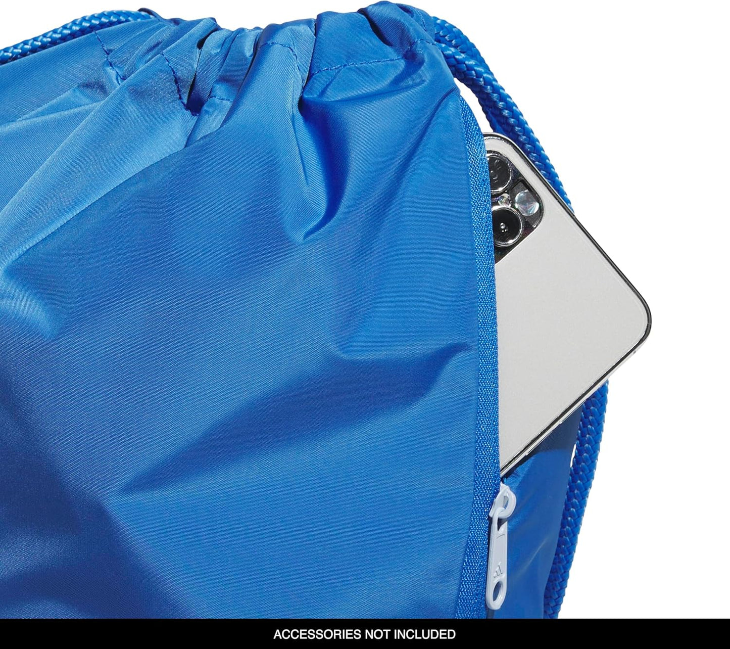 adidas Ready Sackpack – Drawstring Backpack Lightweight Small Gym Bag, Ray Blue/Crystal Sky Blue, One Size