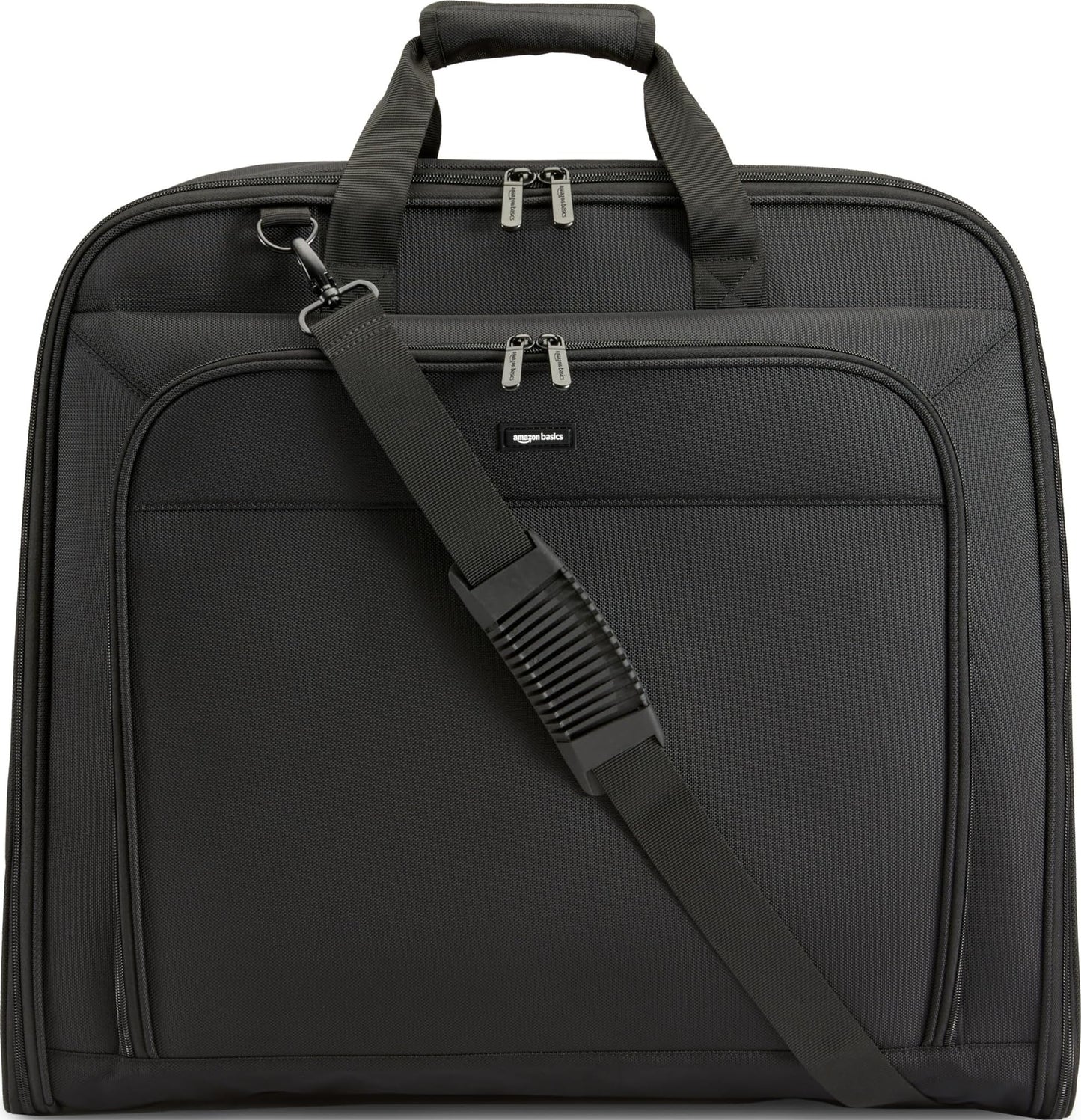Amazon Basics 43" Travel Garment Bag Travel, Spacious Suit Bag with Detachable Shoulder Strap