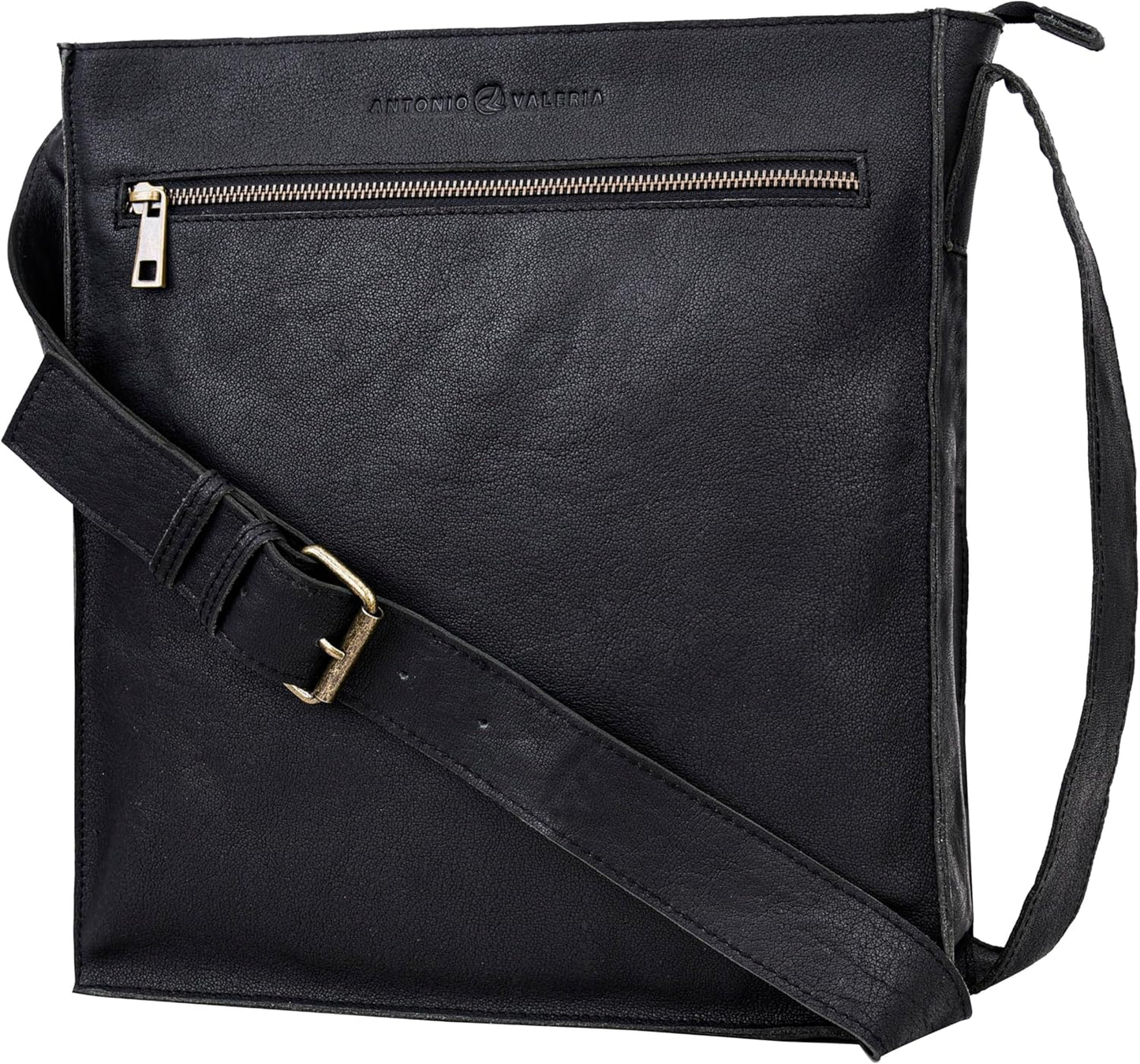 ANTONIO VALERIA Austin Premium Leather Messenger Bag for Men