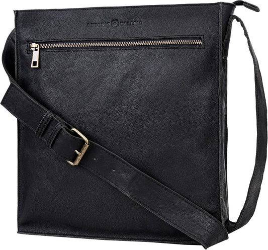 ANTONIO VALERIA Austin Premium Leather Messenger Bag for Men