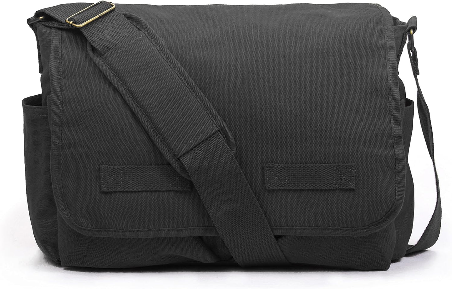 Sweetbriar Classic Vintage Messenger Bag - Original Heavyweight Cotton Canvas Shoulder Bag with Upgraded Features