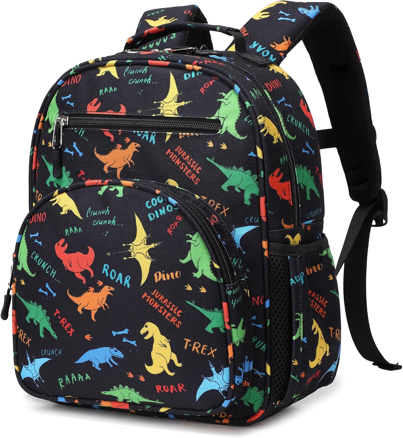 abshoo Cute Mini Toddler Backpacks for Boys Little Kids Bookbag Preschool backpack (Dinosaur Black)