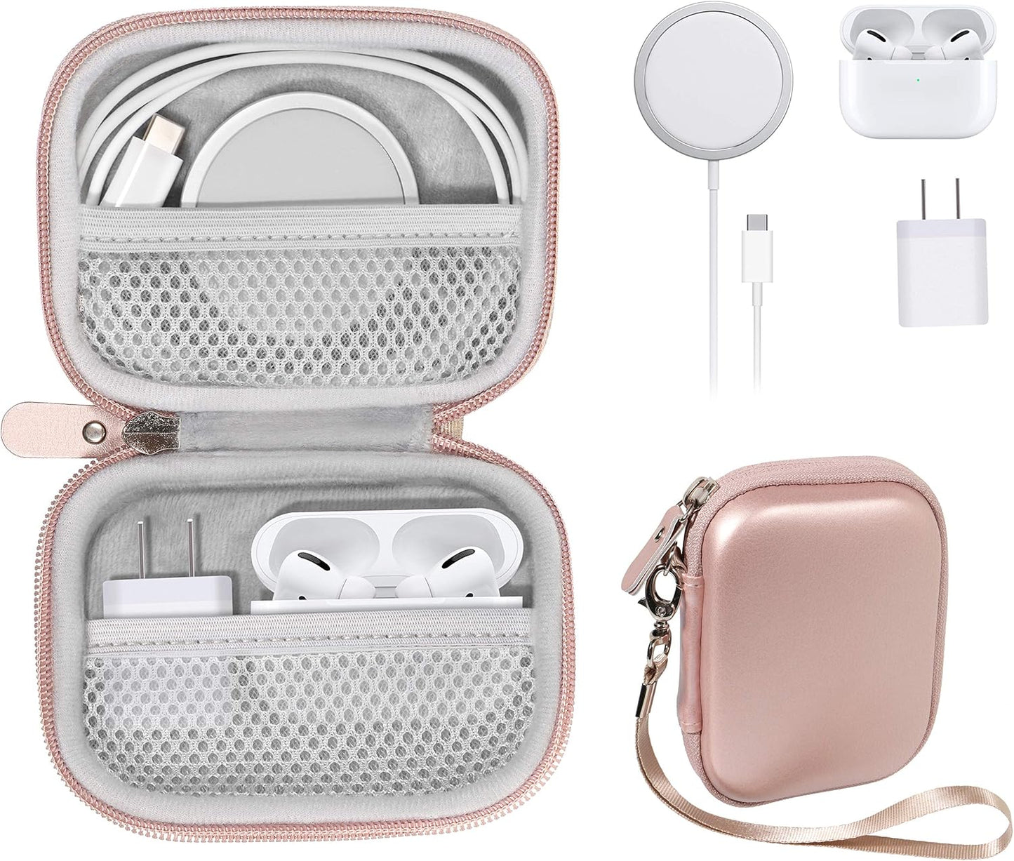 CaseSack All-in-One Case for iPhone MagSafe Charger & Battery Pack, Storage for Accessories/Power Adapter/Charge Cable/Docks, Compatible with AirPods 4/ Pro 3/2/ 1