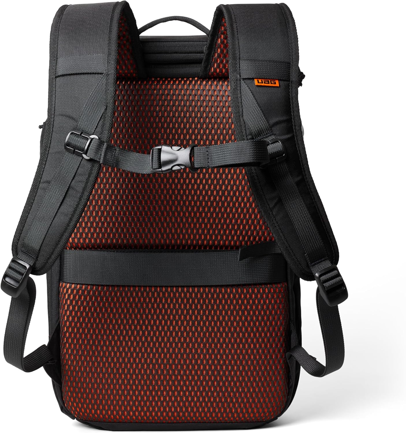 URBAR ARMOR GEAR UAG 20-Liter Laptop Backpack - Lightweight Travel Carry-on Luggage Daypack Fits up to 16" Laptop, Civilian Black/Orange