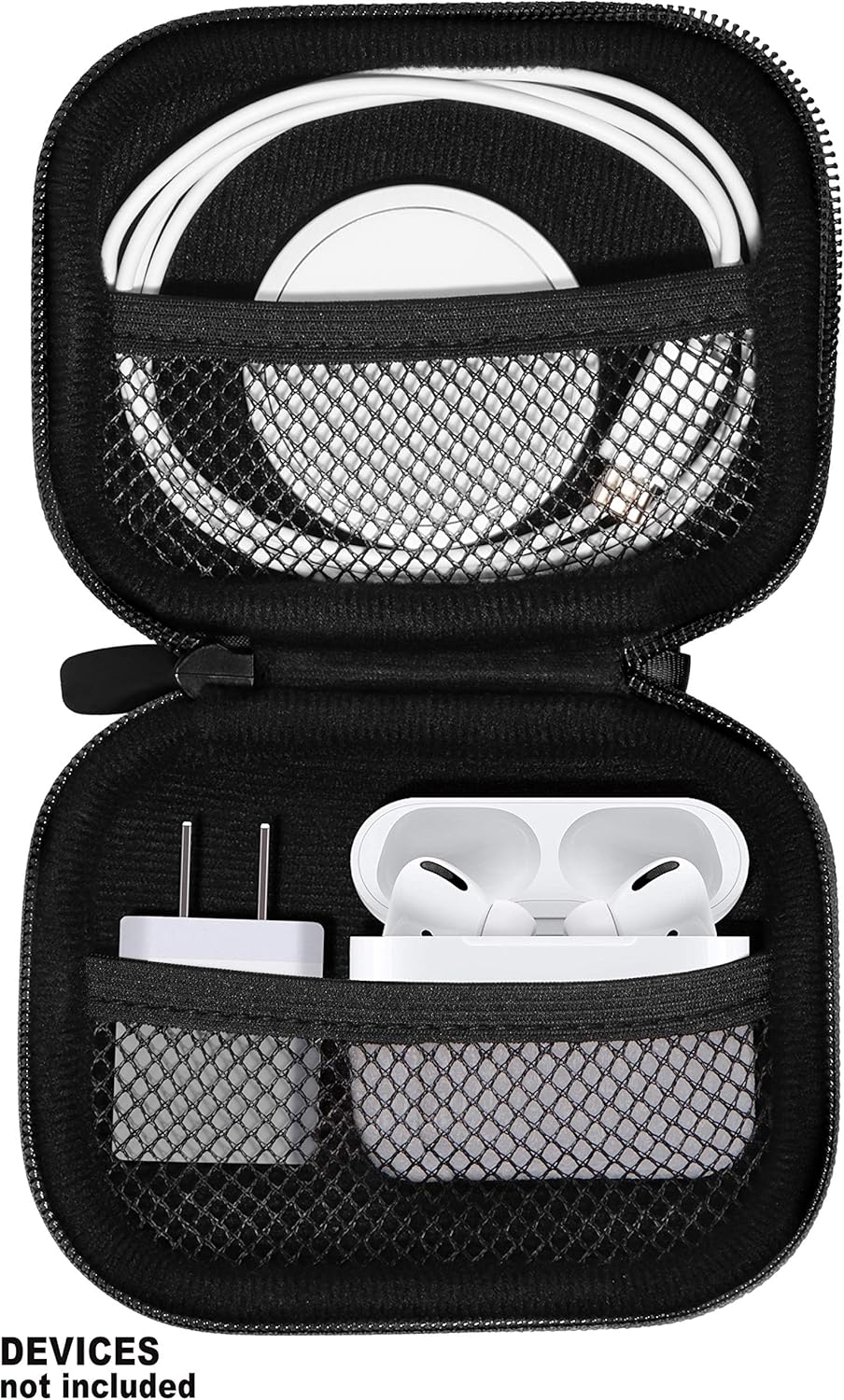 CaseSack All-in-One Case for iPhone MagSafe Charger & Battery Pack, Storage for Accessories/Power Adapter/Charge Cable/Docks, Compatible with AirPods 4/ Pro 3/2/ 1