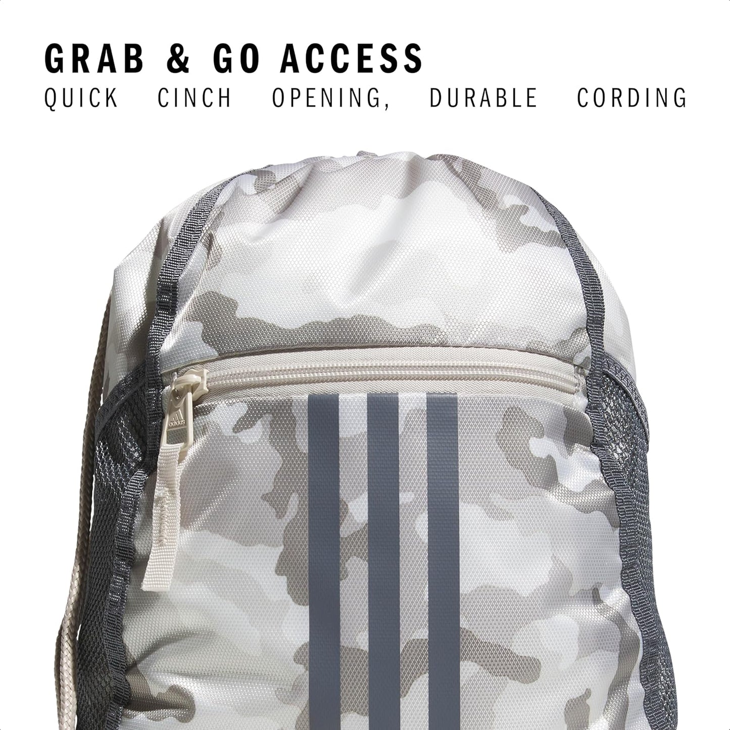 adidas Alliance Sackpack – Drawstring Backpack Small Bag for Men and Women