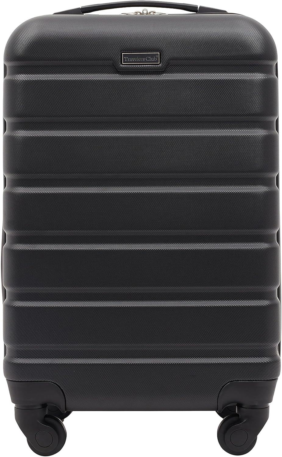 Travelers Club Harper Luggage, Black, 20-Inch Carry-On
