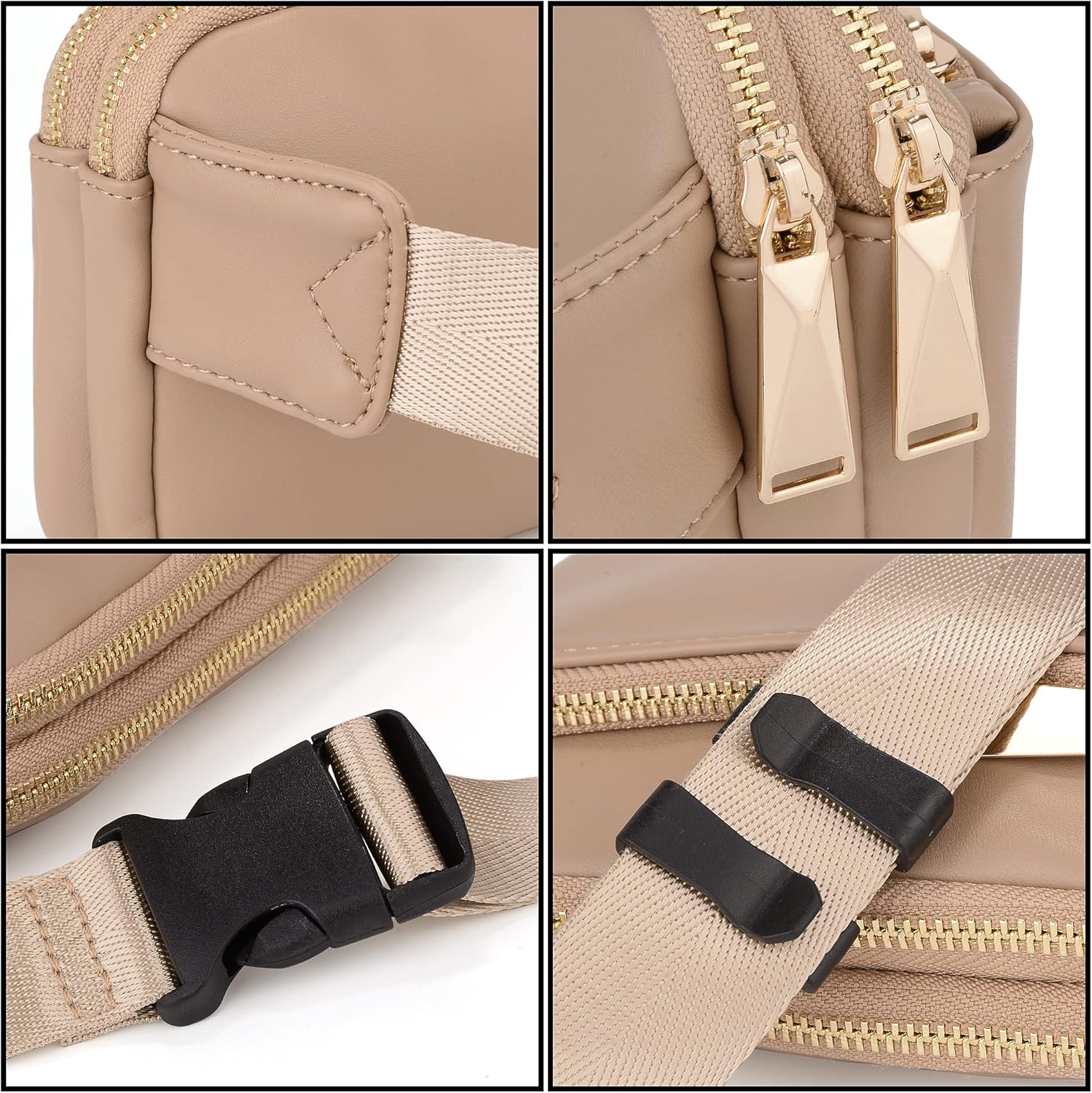 UTO Fanny Pack for Women Crossbody Trendy Fashion Belt Purse Chest Waist Hip Bumbag for Outdoor