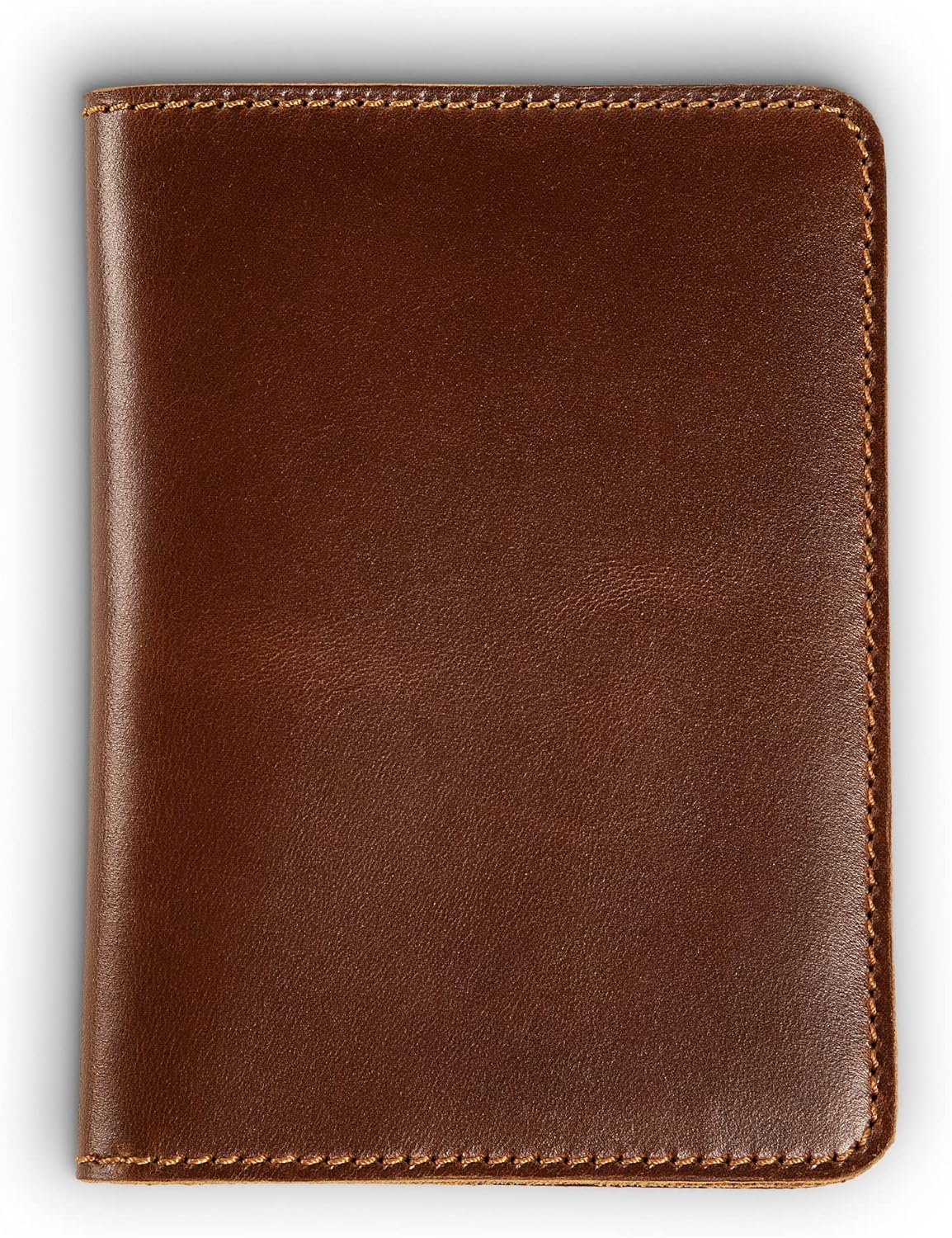 PEGAI Standard Full Grain Crazy Horse Leather Passport Holder | Custom Travel Passport Cover & Organizer | Handcrafted Leather Passport Wallet for Men and Women | Pike (Taba)