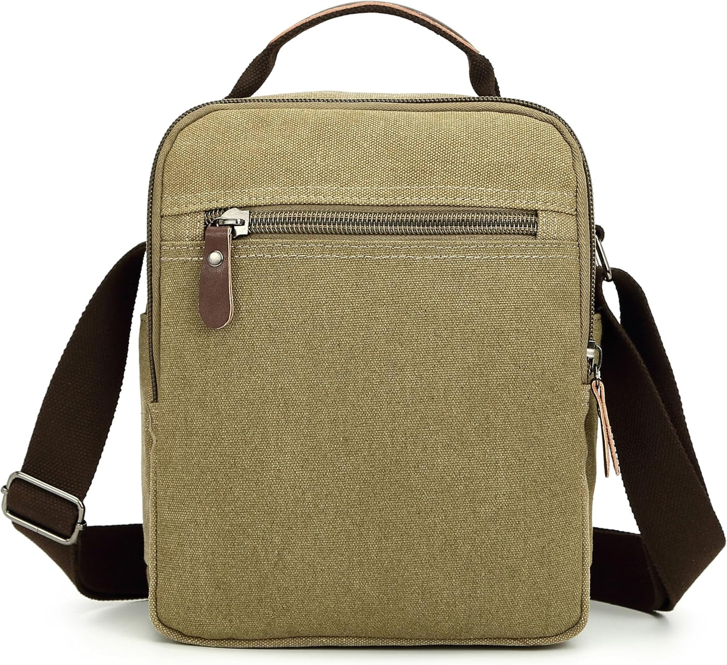 Sechunk Small Canvas Shoulder Bags Messenger Bag Travel Bag Business Bag Working Bag For Men Women