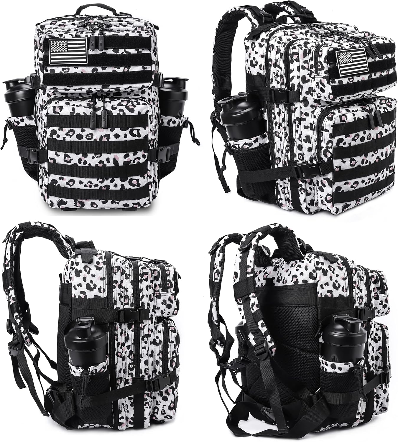 LHI Tactical Military Backpack for Men and Women 25L/35L Army Assault Pack Bag Small Rucksack with Bottle Holder