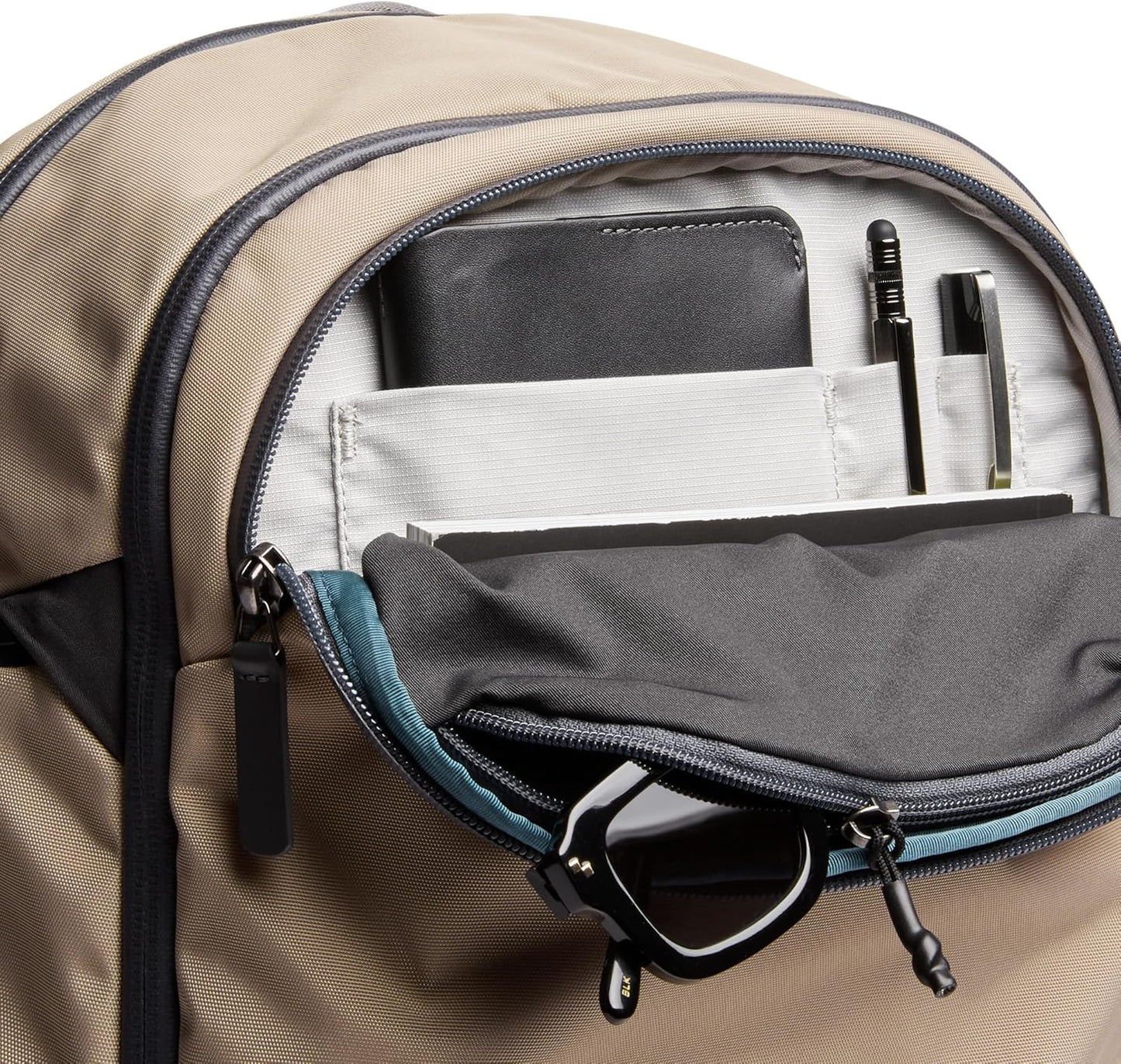 Bellroy Transit Workpack Pro (22L work bag/commuter backpack, fits 16” laptops; organization for travel and commutes)- Stone
