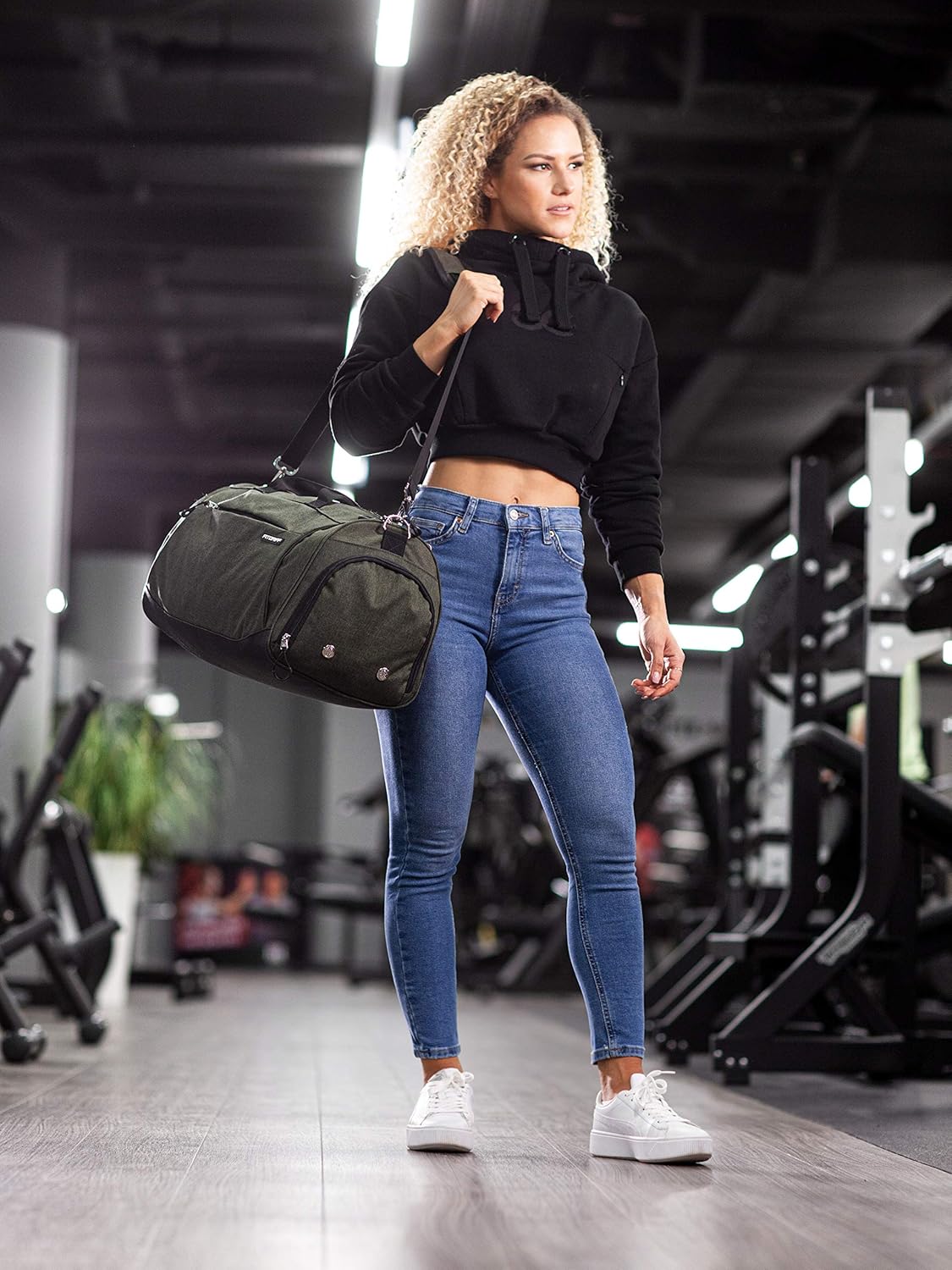 Fitgriff® Gym Bag for Men & Women with Shoe & Wet Compartment - Duffle Bag for Travel, Sports