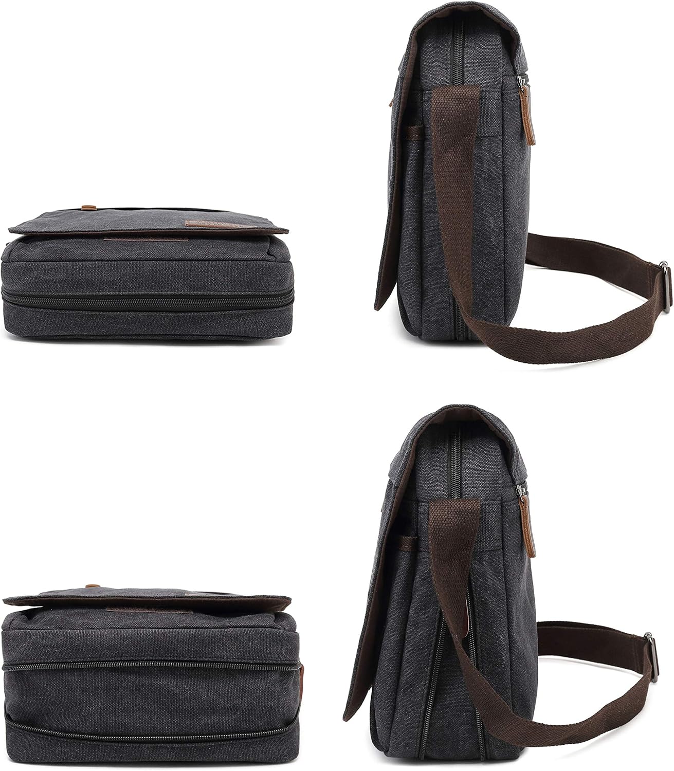Sechunk Vintage Canvas Messenger Cross body bag Shoulder bag