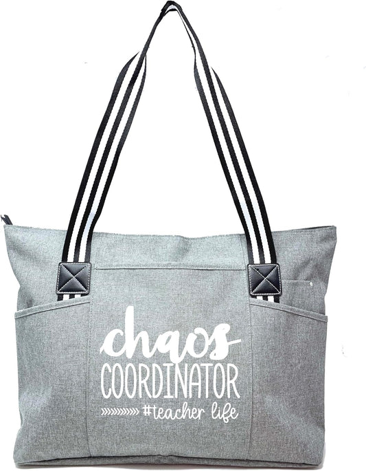 Brooke & Jess Designs Teacher Tote Bag for Work - Teacher Handbag Gifts for Women, Teacher Bag Best Teacher Appreciation Gift