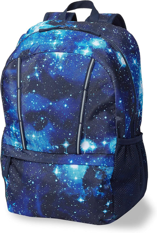 Lands' End Kids' ClassMate Backpack Navy Mystery Galaxy Medium