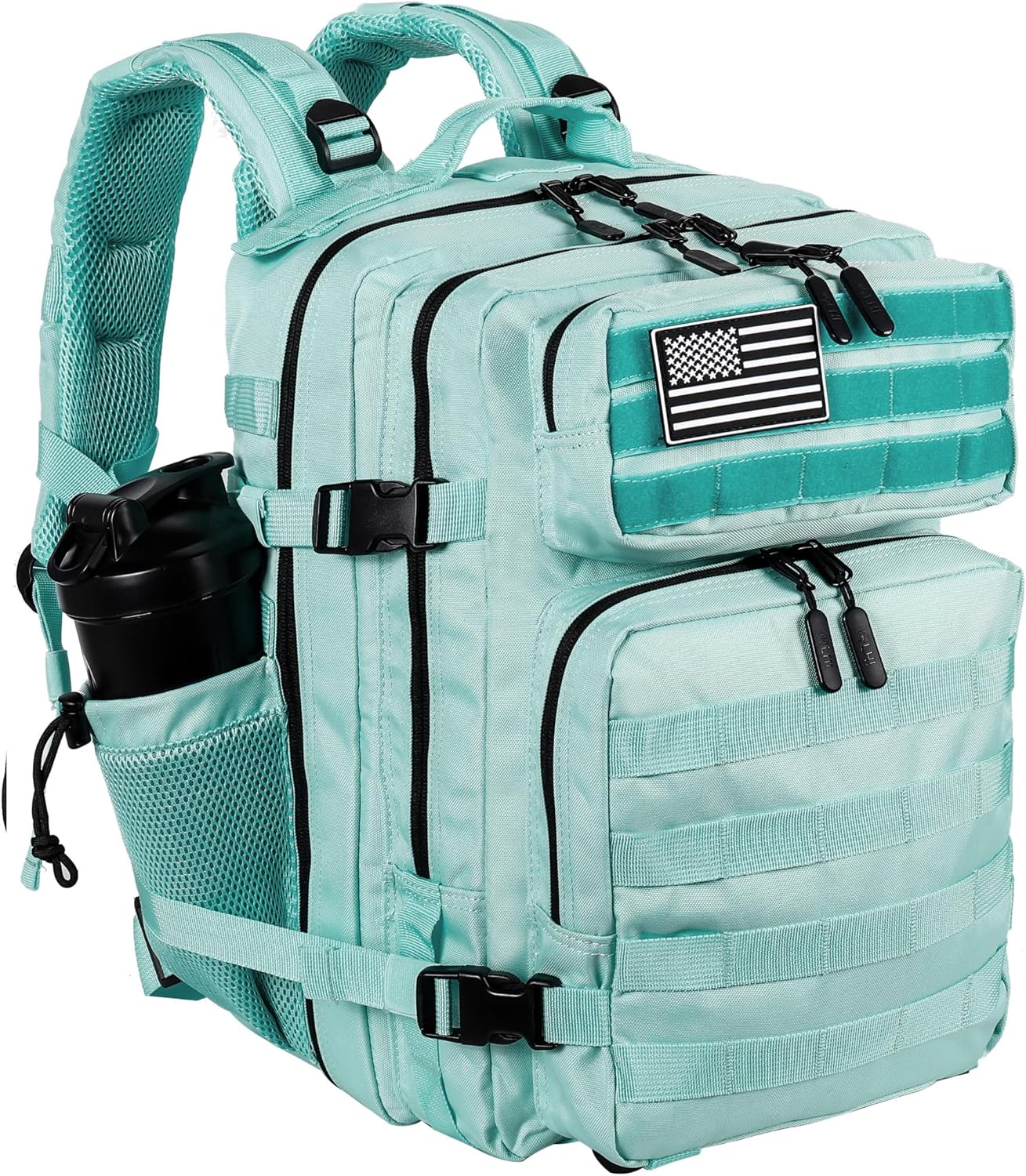 LHI Tactical Military Backpack for Men and Women 25L/35L Army Assault Pack Bag Small Rucksack with Bottle Holder