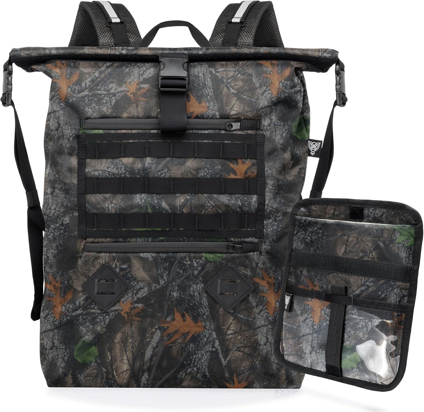 Xtreme Sight Line ~ AQUA RT Large Water-Proof Faraday Backpack/Small LITE Faraday Bag Combo ~ Tracking/Hacking Defense ~ Backwoods Camo