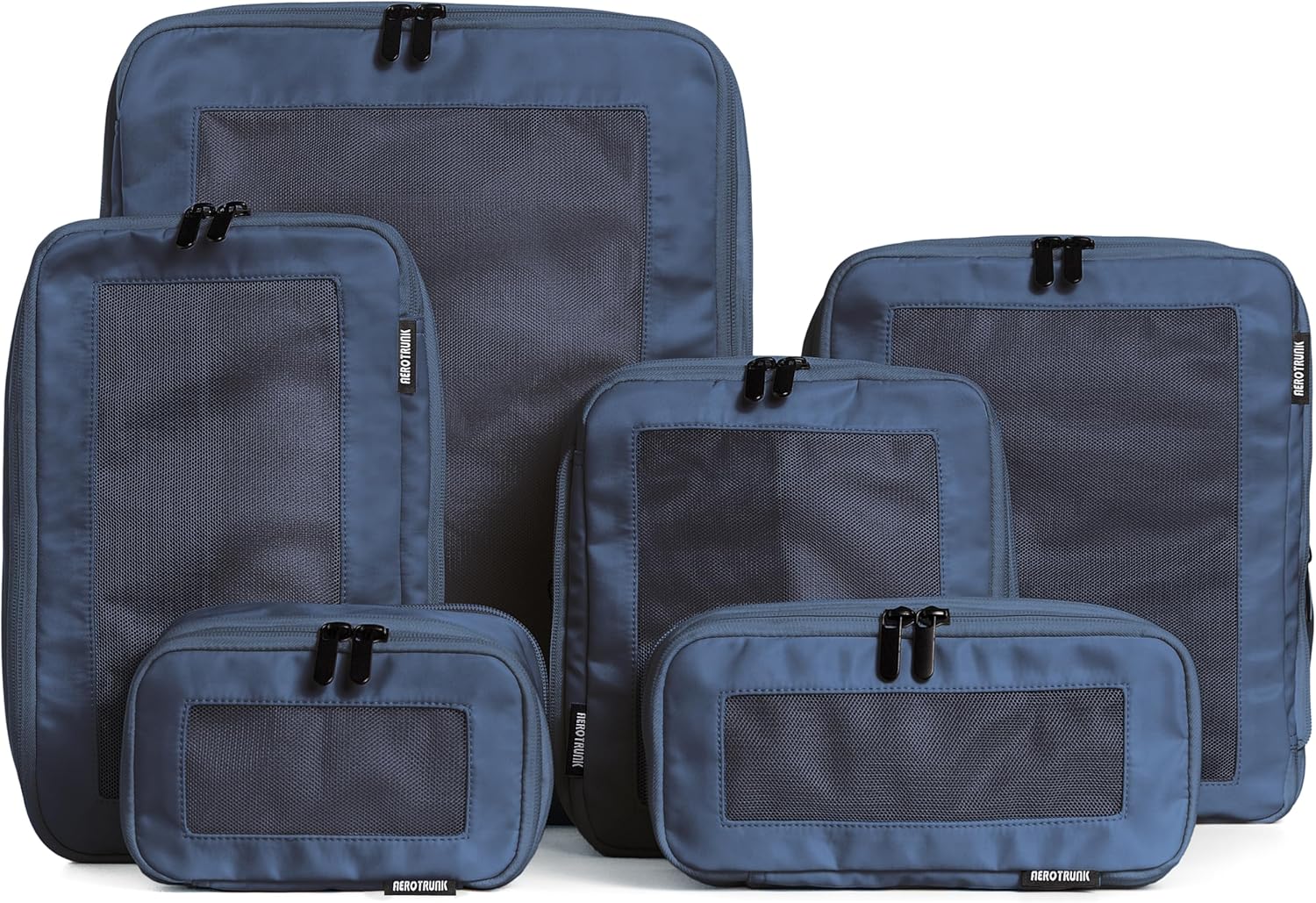 Aerotrunk Compression Packing Cubes for Travel - Luggage Organizer Bags - Double Zipper Packing