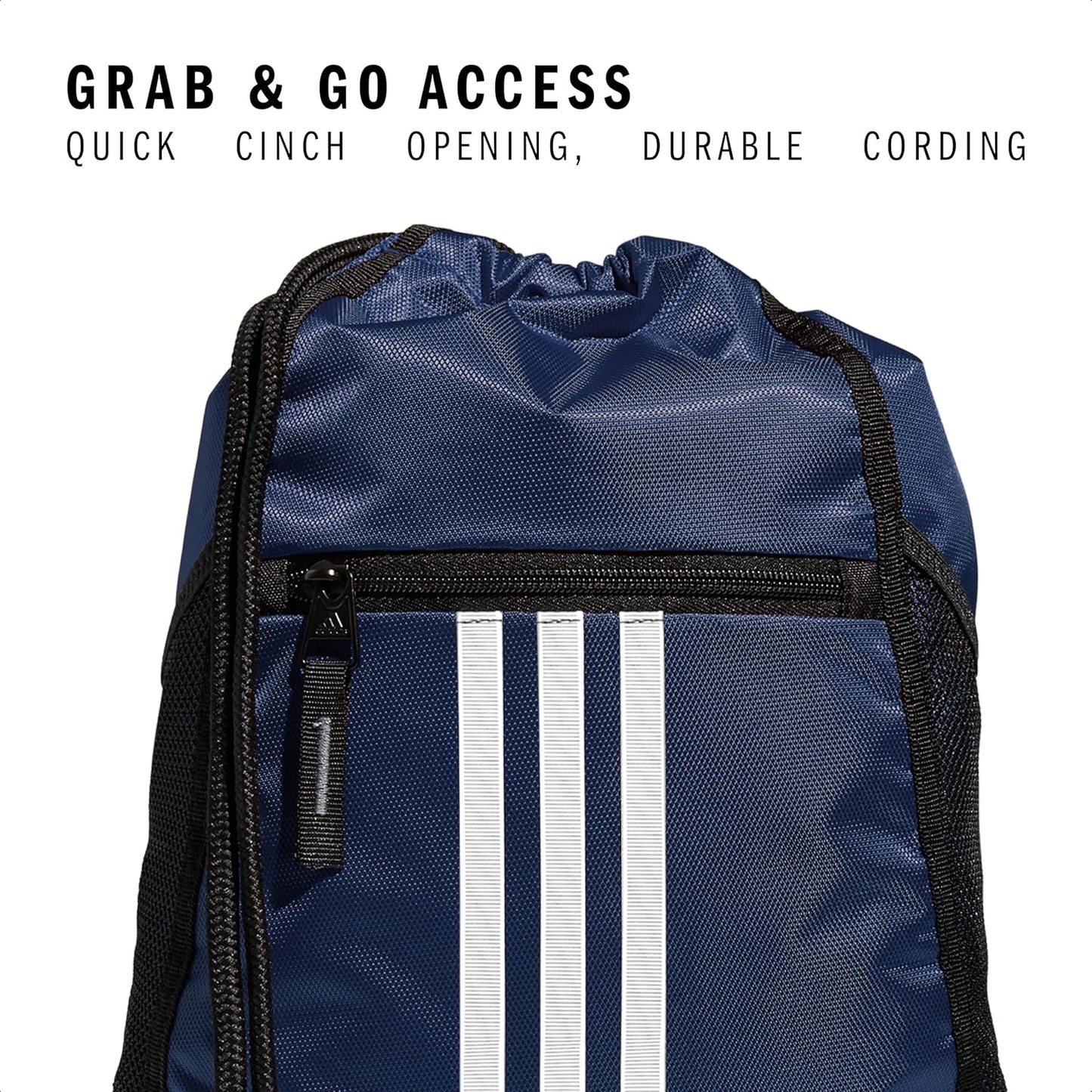 adidas Alliance Sackpack – Drawstring Backpack Small Bag for Men and Women