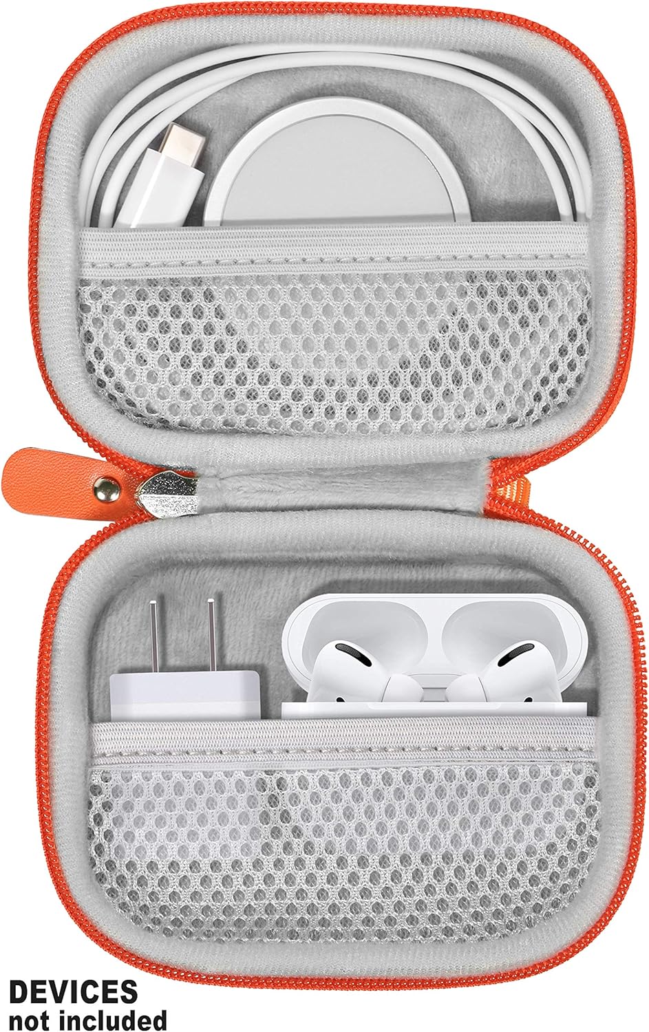 CaseSack All-in-One Case for iPhone MagSafe Charger & Battery Pack, Storage for Accessories/Power Adapter/Charge Cable/Docks, Compatible with AirPods 4/ Pro 3/2/ 1