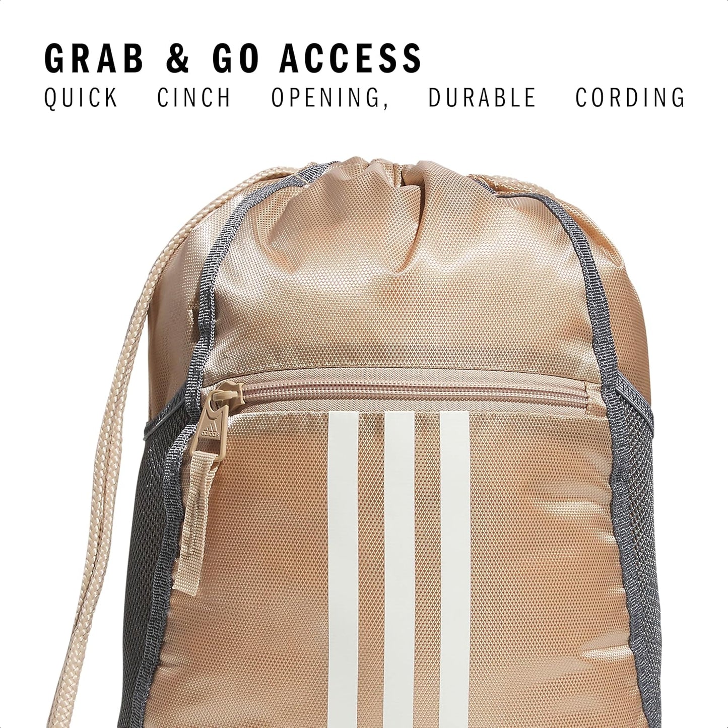 adidas Alliance Sackpack – Drawstring Backpack Small Bag for Men and Women