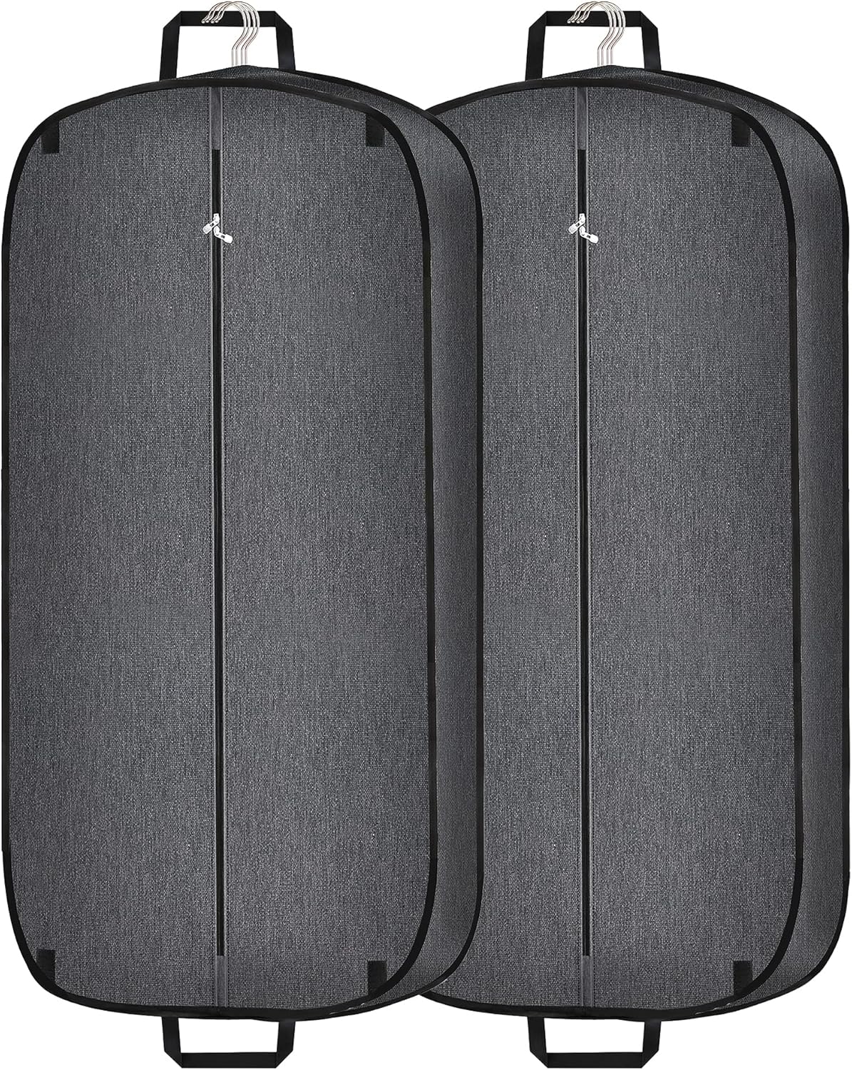 Heavy Duty Waterproof Garment Bag for Travel, Tear Resistance Suit Bag for Men Travel for Suits, Tuxedos, Coats, Uniform. 42 inch, Darkgrey, 2 Pack.…