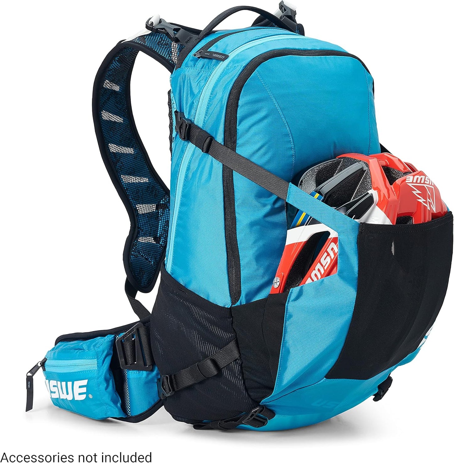 USWE Shred 25L Backpack, a High End Daypack for MTB, E-MTB, Mountain Bike, Blue