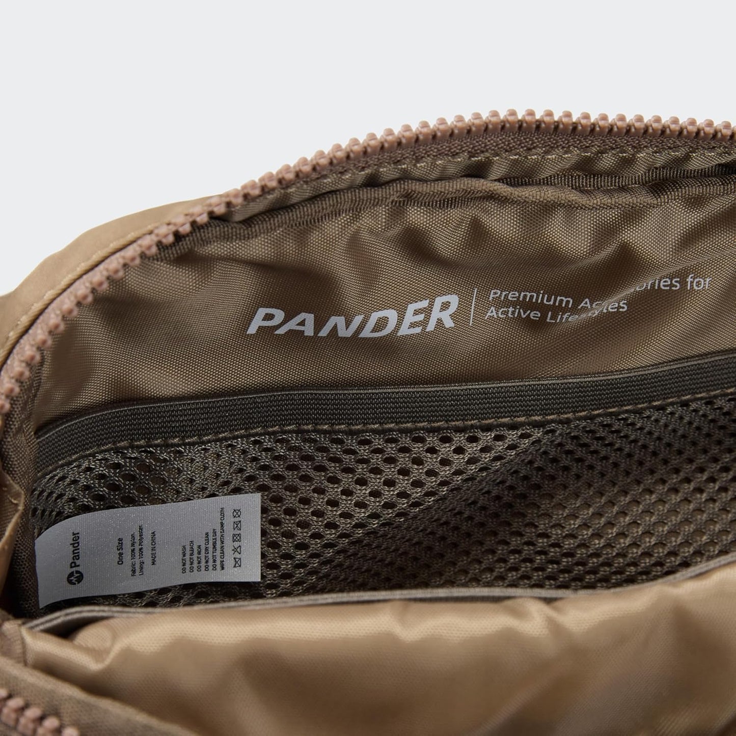 Pander Belt Bag Large 2L, Nylon Fanny Pack Purse for Women and Men with Adjustable Strap