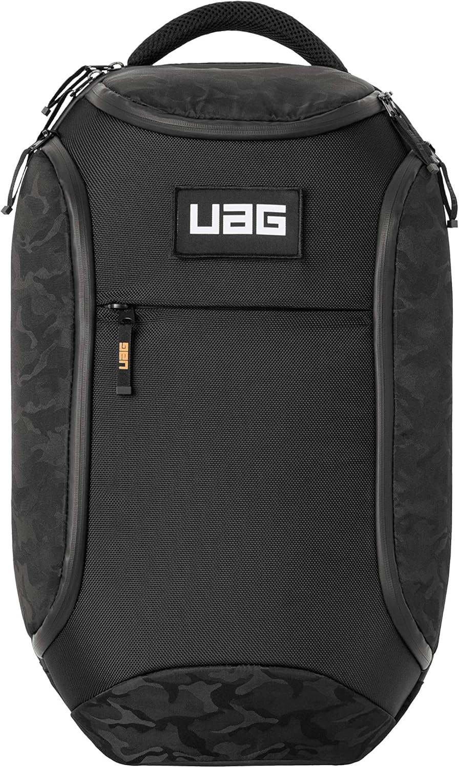 URBAN ARMOR GEAR UAG 24-Liter Backpack Lightweight Tough Weather Resistant Laptop Backpack, fits up to 16-inch, Standard Issue Black Midnight Camo
